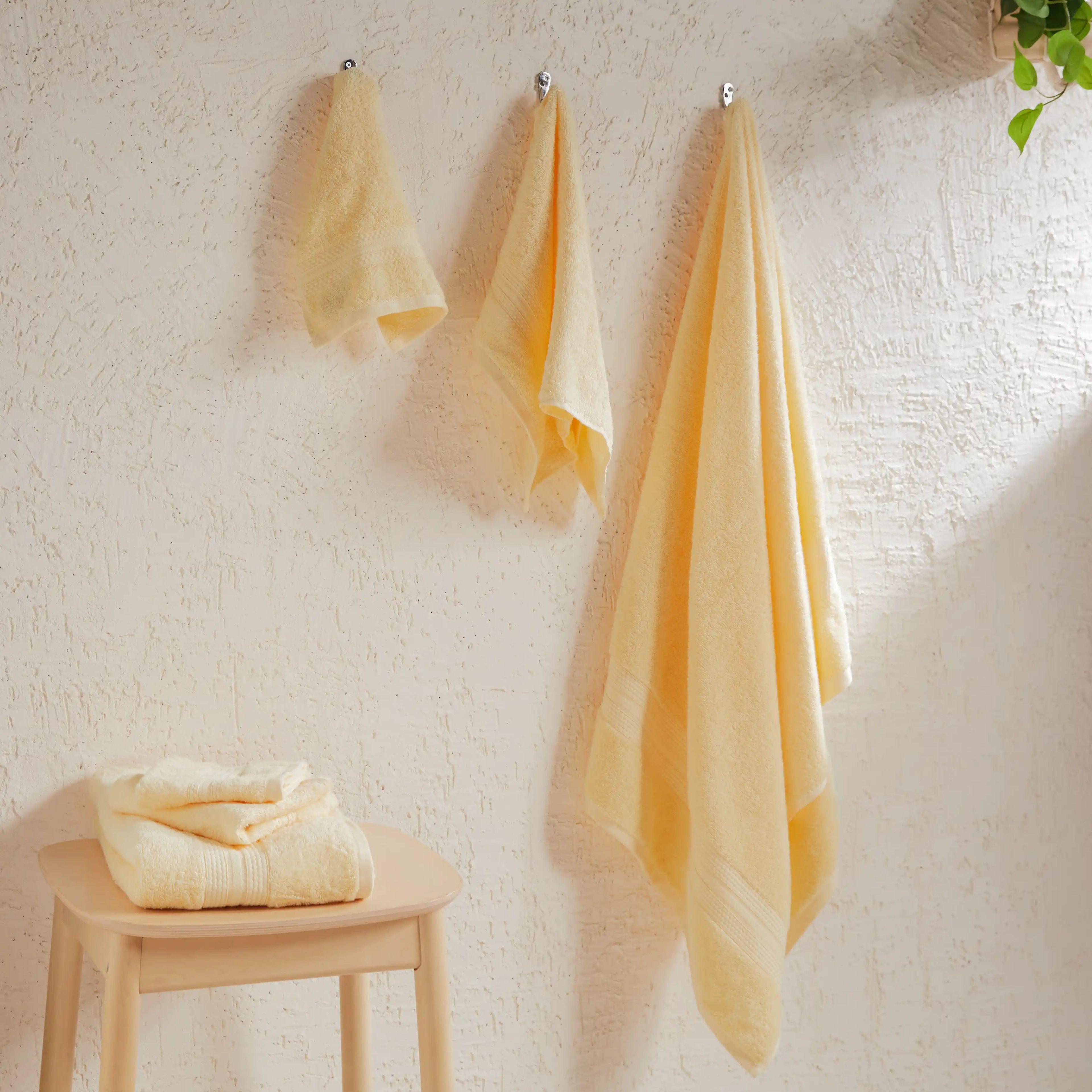 Paleto | Everyday Essentials Absorbent Ring Spun Cotton 6 Piece Terry Towel Set | Set of Bath, Hand & Face Towels