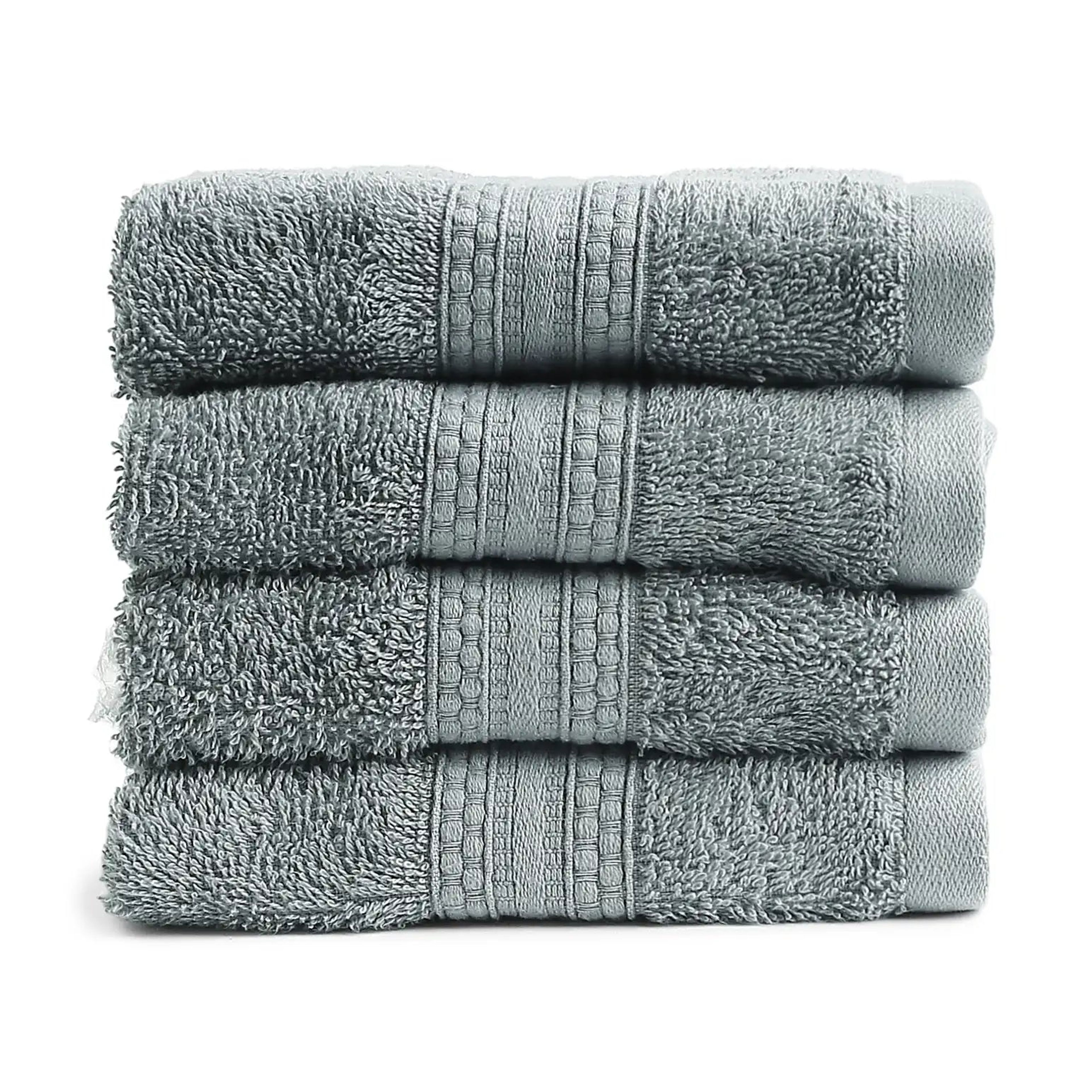 Paleto | Everyday Essentials Absorbent Ring Spun Cotton Terry Face Towels | Set of 4
