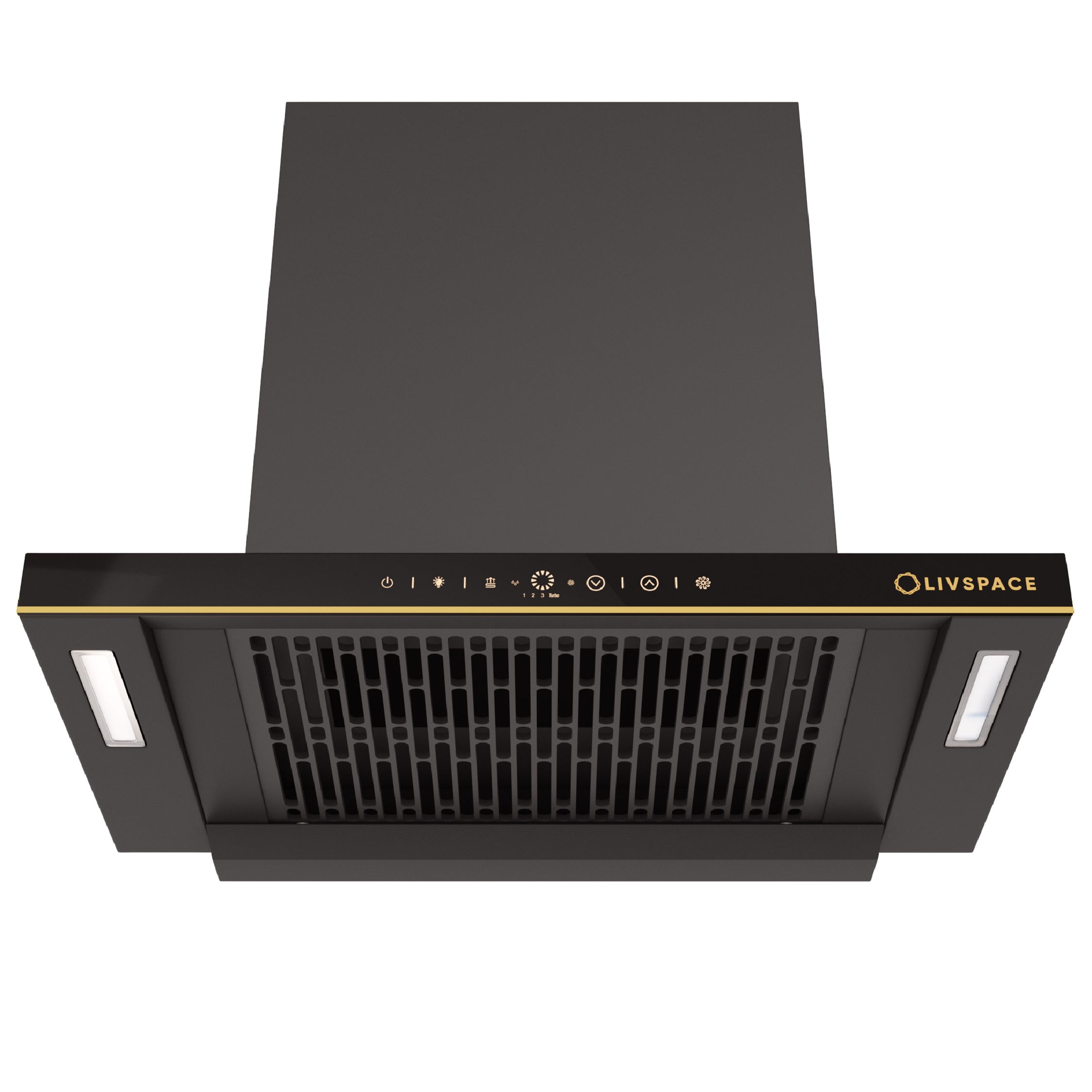 Intellia by Livspace AutoClean Curve Shape BLDC chimney 600mm size 1600m3/h suction power (Ducted) | Intellia CH T 60