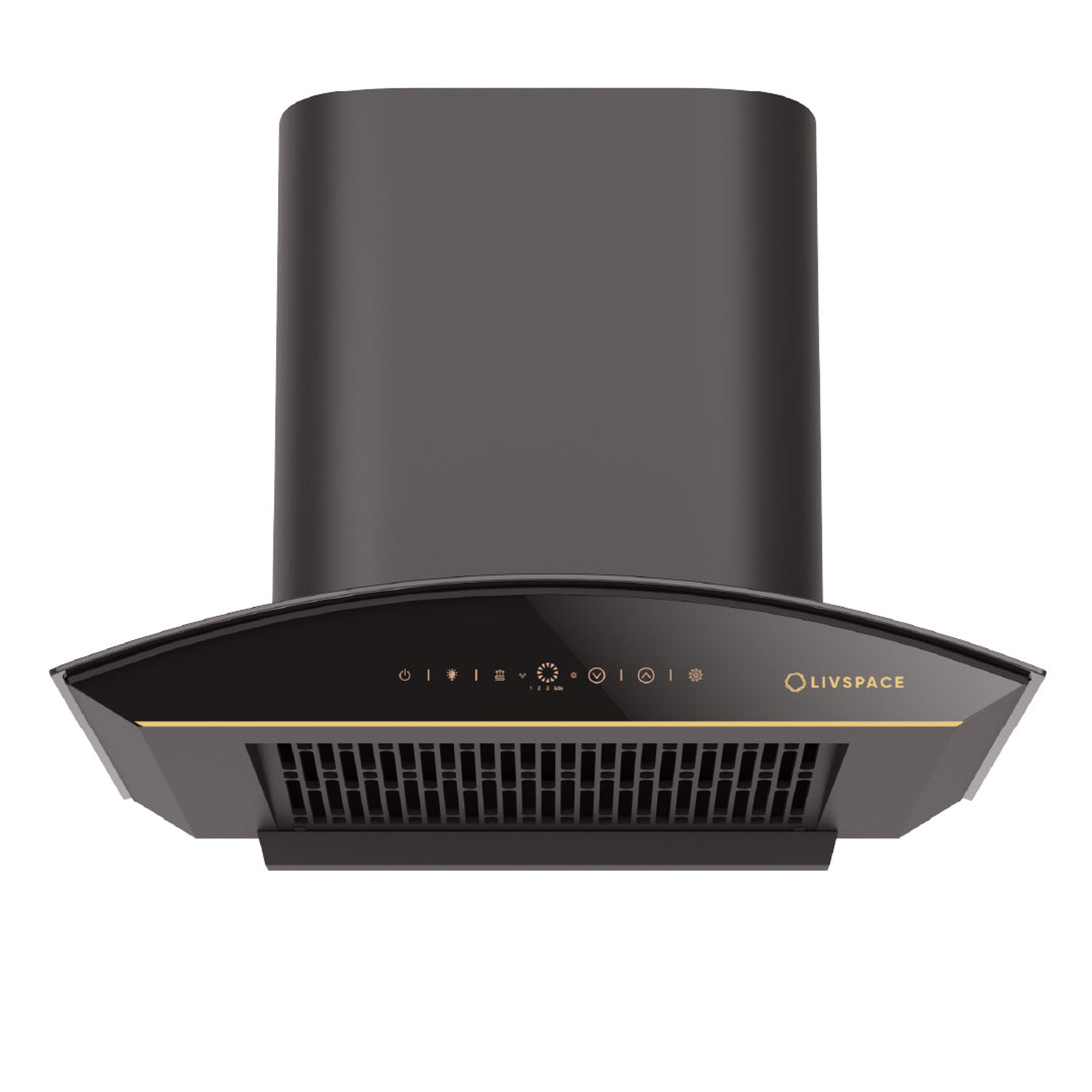 Intellia by Livspace AutoClean Curve Shape BLDC chimney 600mm size 1600m3/h suction power (Ducted) | Intellia CH C 60