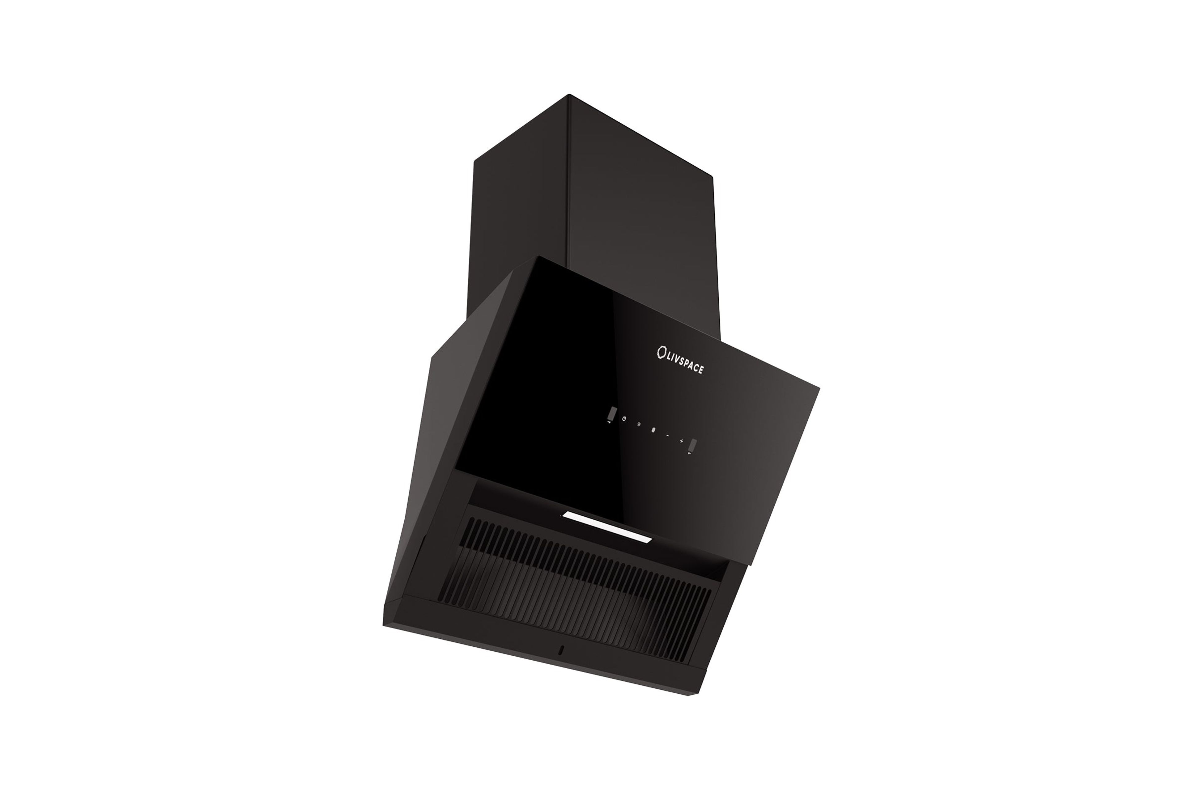 Optima by Livspace AutoClean Inclined Shape chimney 600mm size 1200m3/h suction power (Ducted) | Optima CH I 60