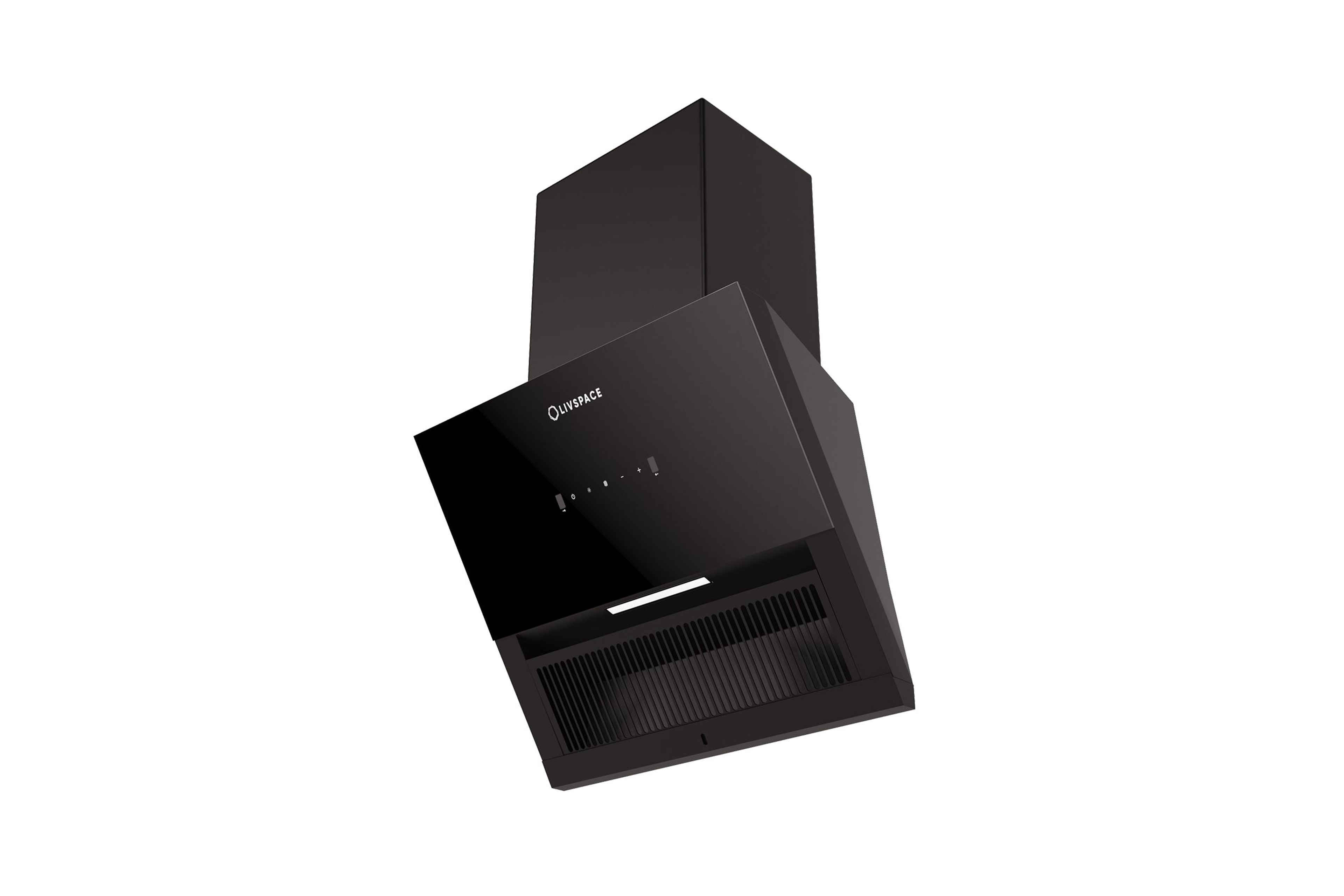 Optima by Livspace AutoClean Inclined Shape chimney 600mm size 1200m3/h suction power (Ducted) | Optima CH I 60