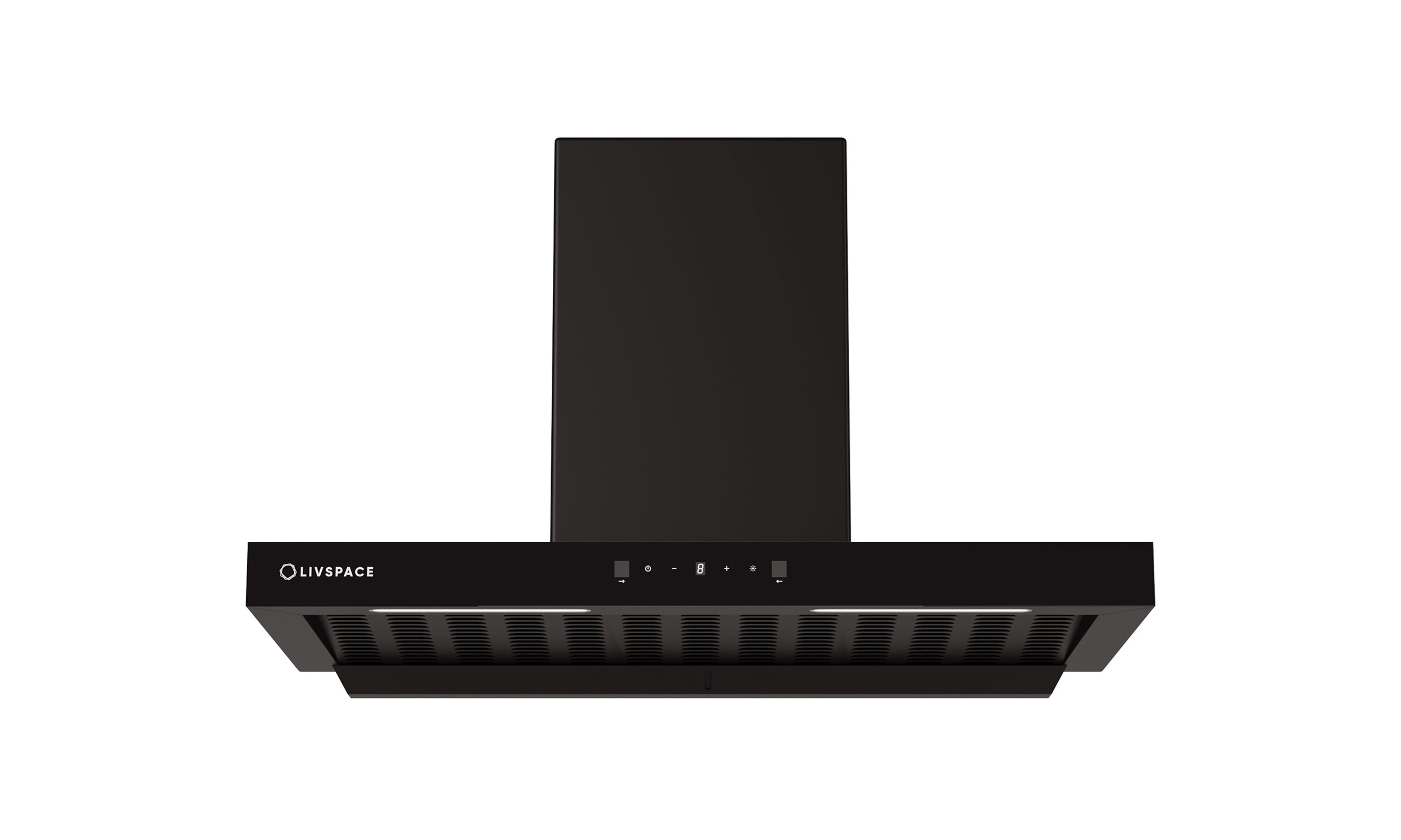 Optima by Livspace AutoClean T Shape chimney 900mm size 1200m3/h suction power (Ducted) | Optima CH T 90