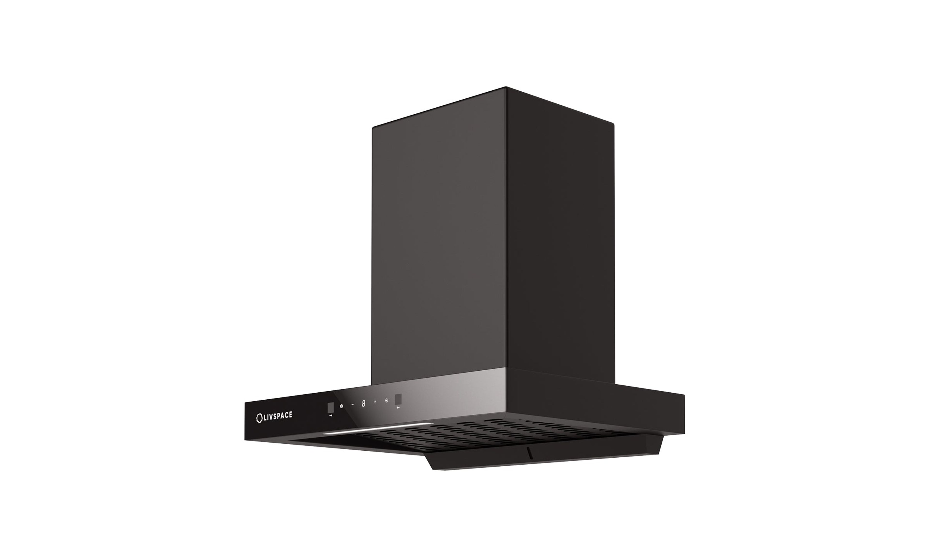Optima by Livspace AutoClean T Shape chimney 600mm size 1200m3/h suction power (Ducted) | Optima CH T 60