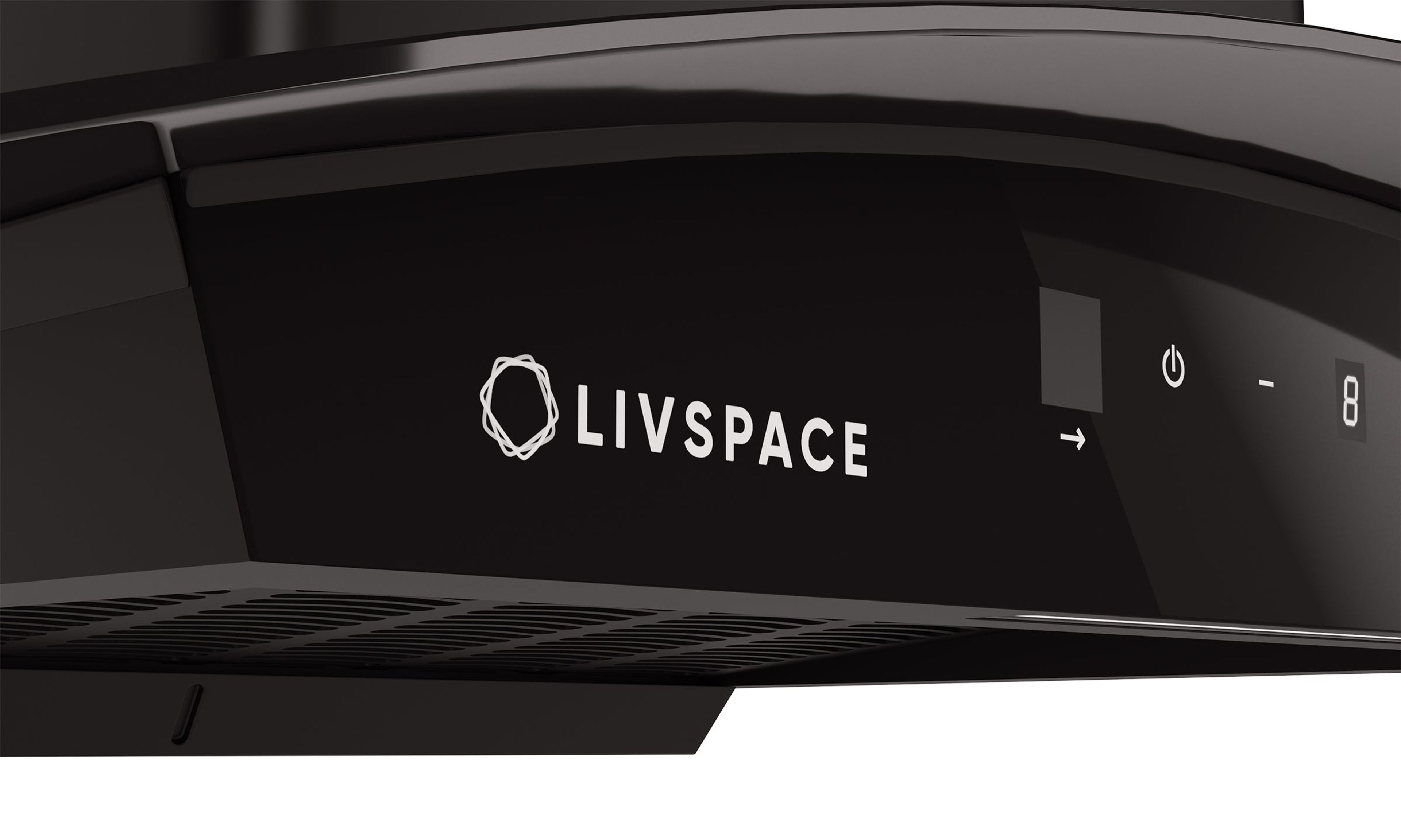 Optima by Livspace AutoClean Curve Shape chimney 600mm size 1200m3/h suction power (Ducted) | Optima CH C 60