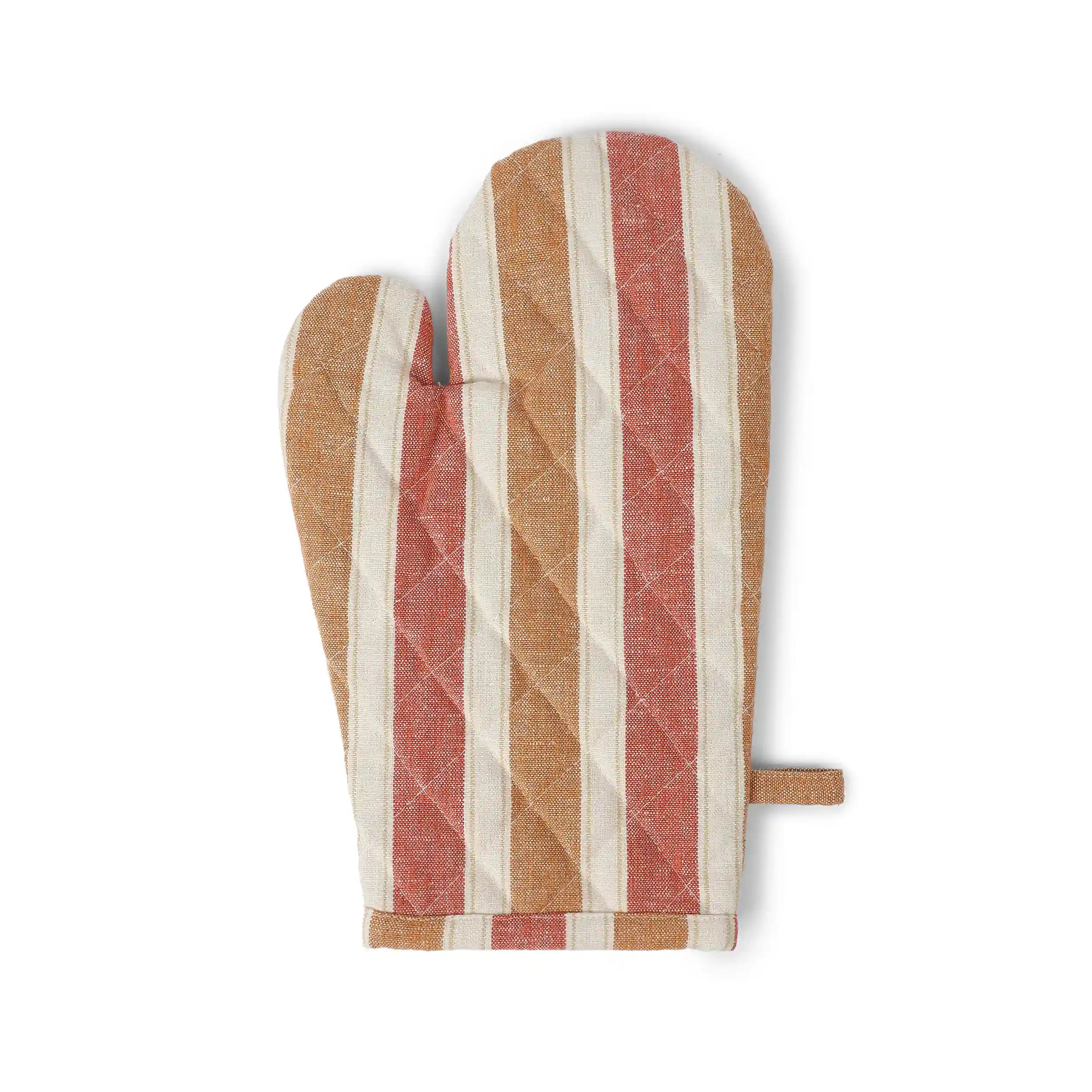 Kaleida | Countryside Charm Easy to Maintain Quilted Oven Mitts | Designed for Protection | Set of 2