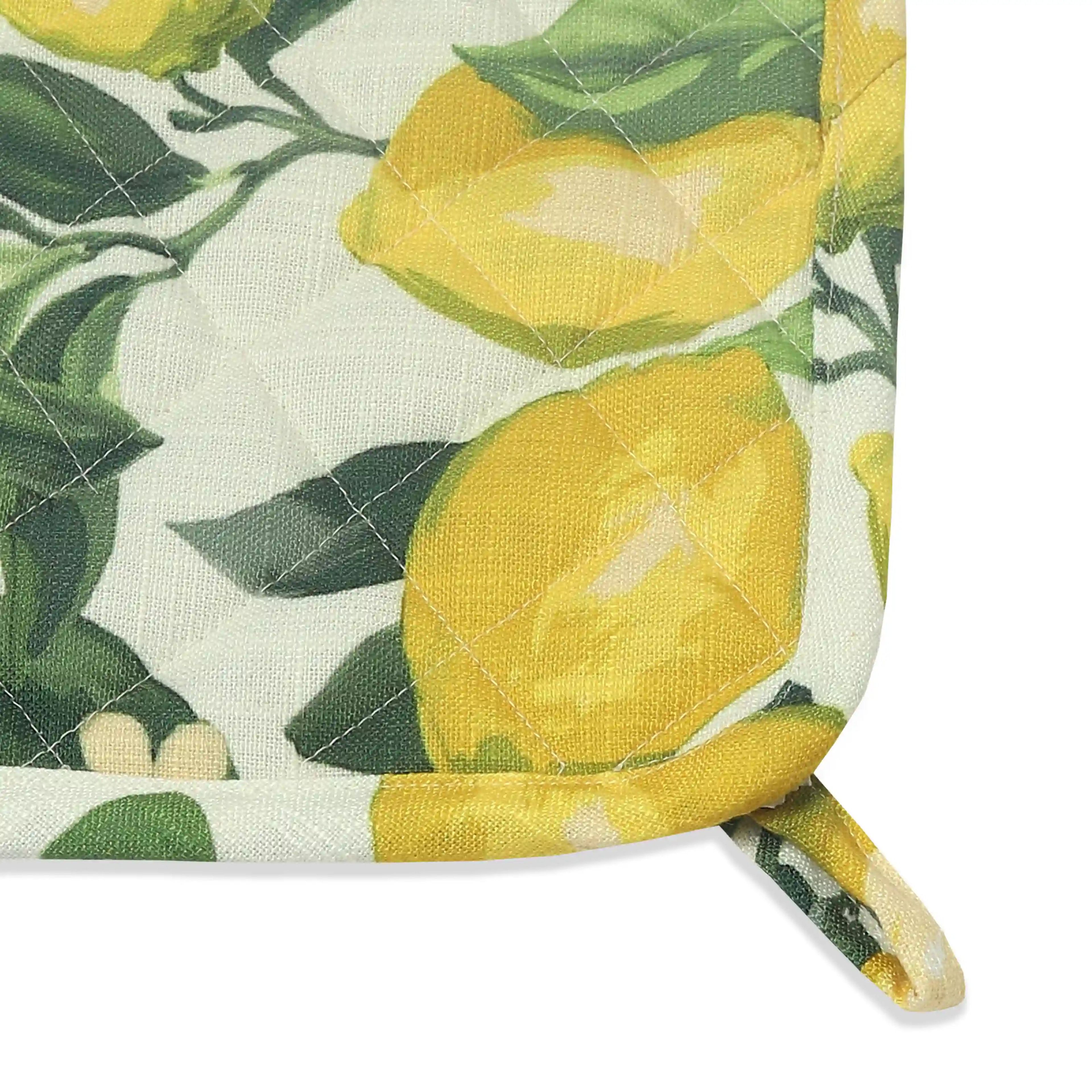 Nonna's Home | Tuscan Inspired Easy to Maintain Quilted Pot Holders | Designed for Protection | Set of 2