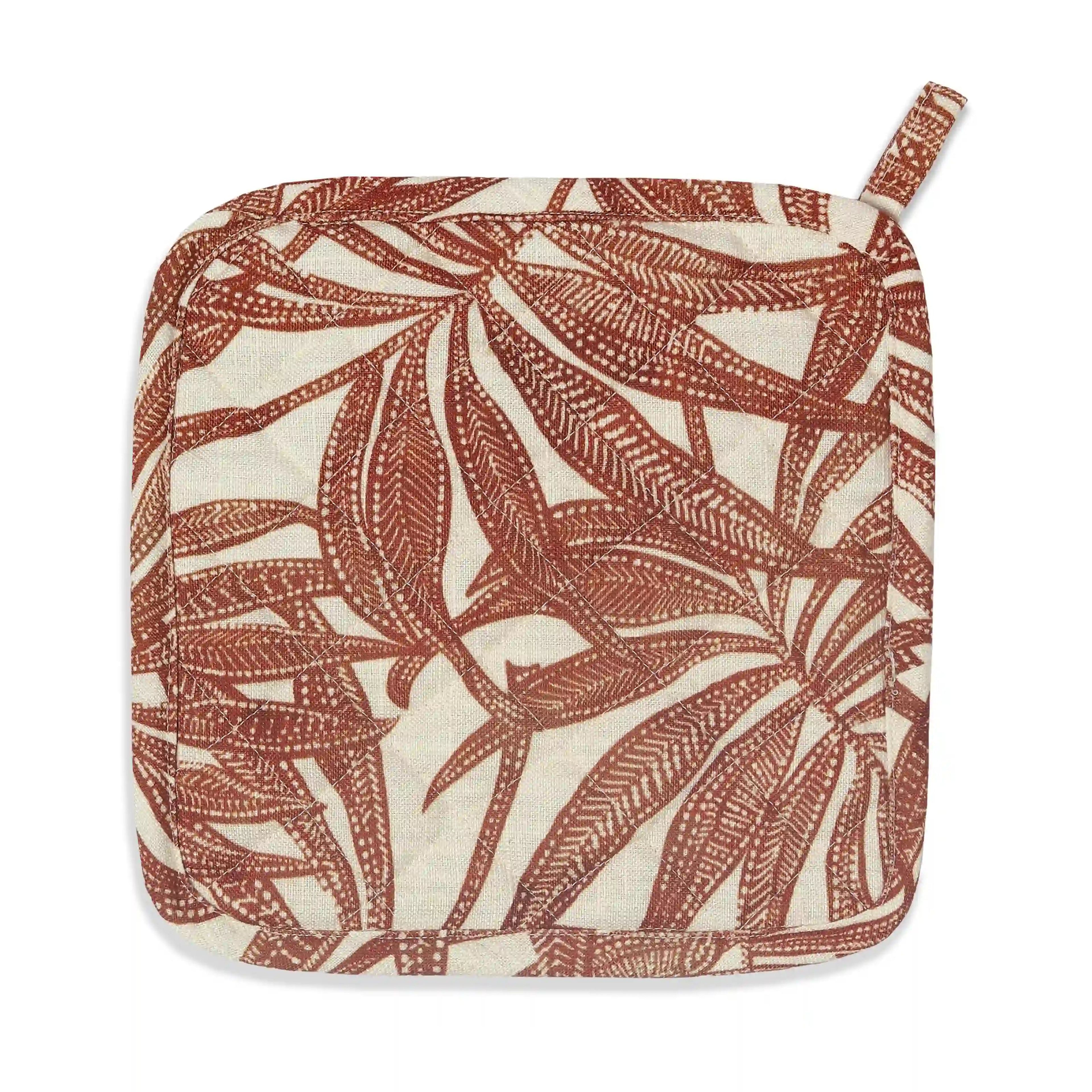 Nonna's Home | Tuscan Inspired Easy to Maintain Quilted Pot Holders | Designed for Protection | Set of 2