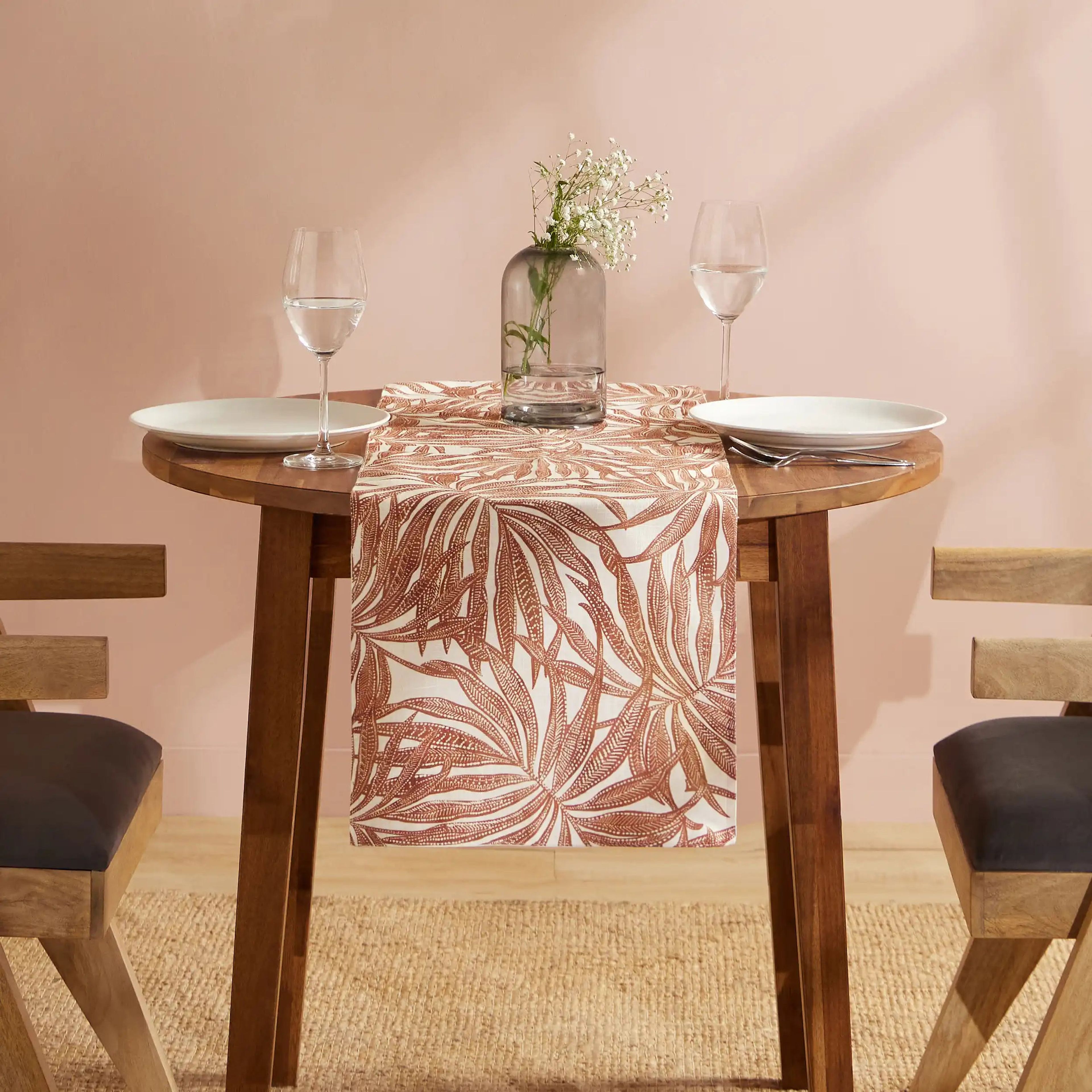 Nonna's Home | Tuscan Inspired Easy to Maintain Table Runner | Enhanced Stability with Poly Micro Backing