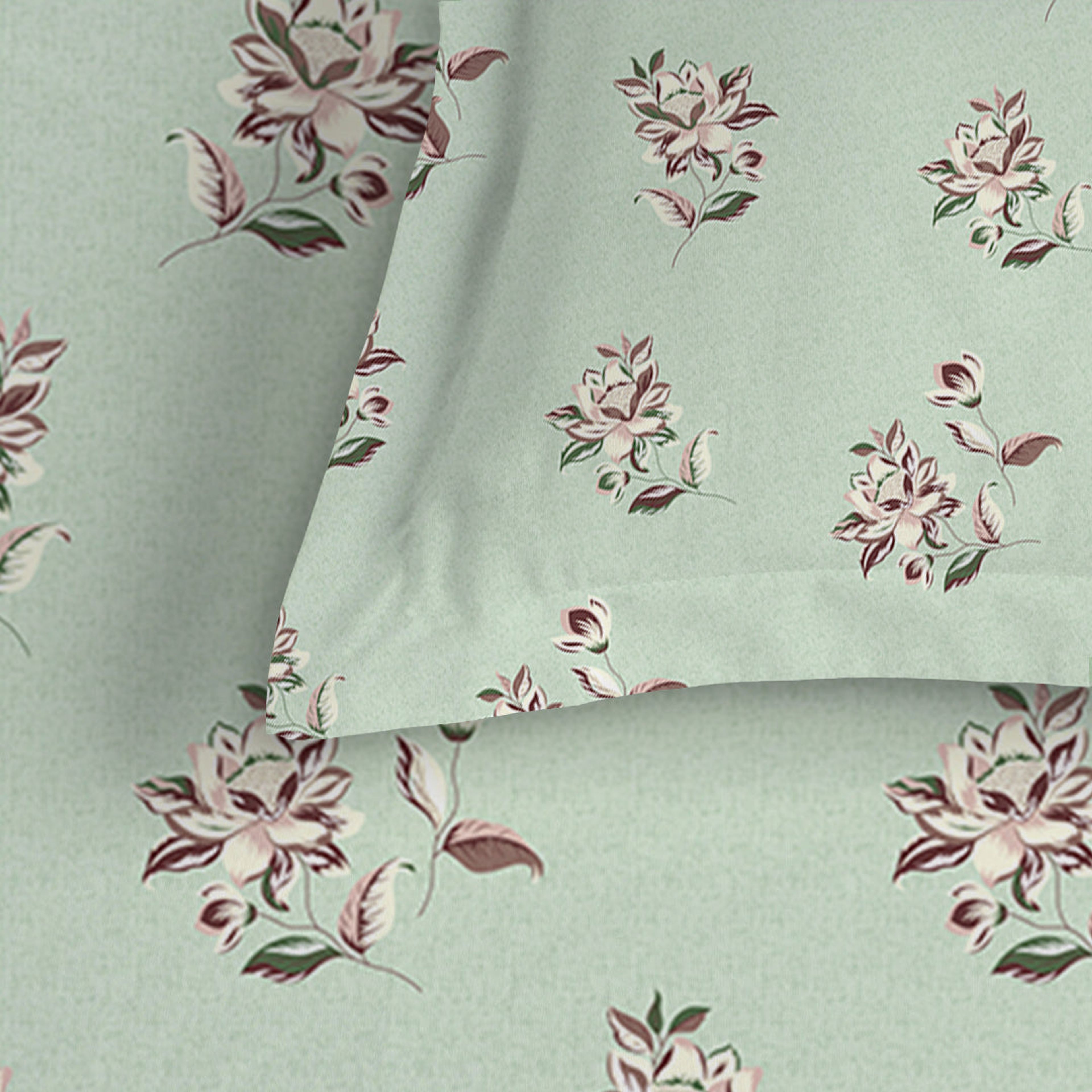 Serene Nest Printed Fitted Sheet Set