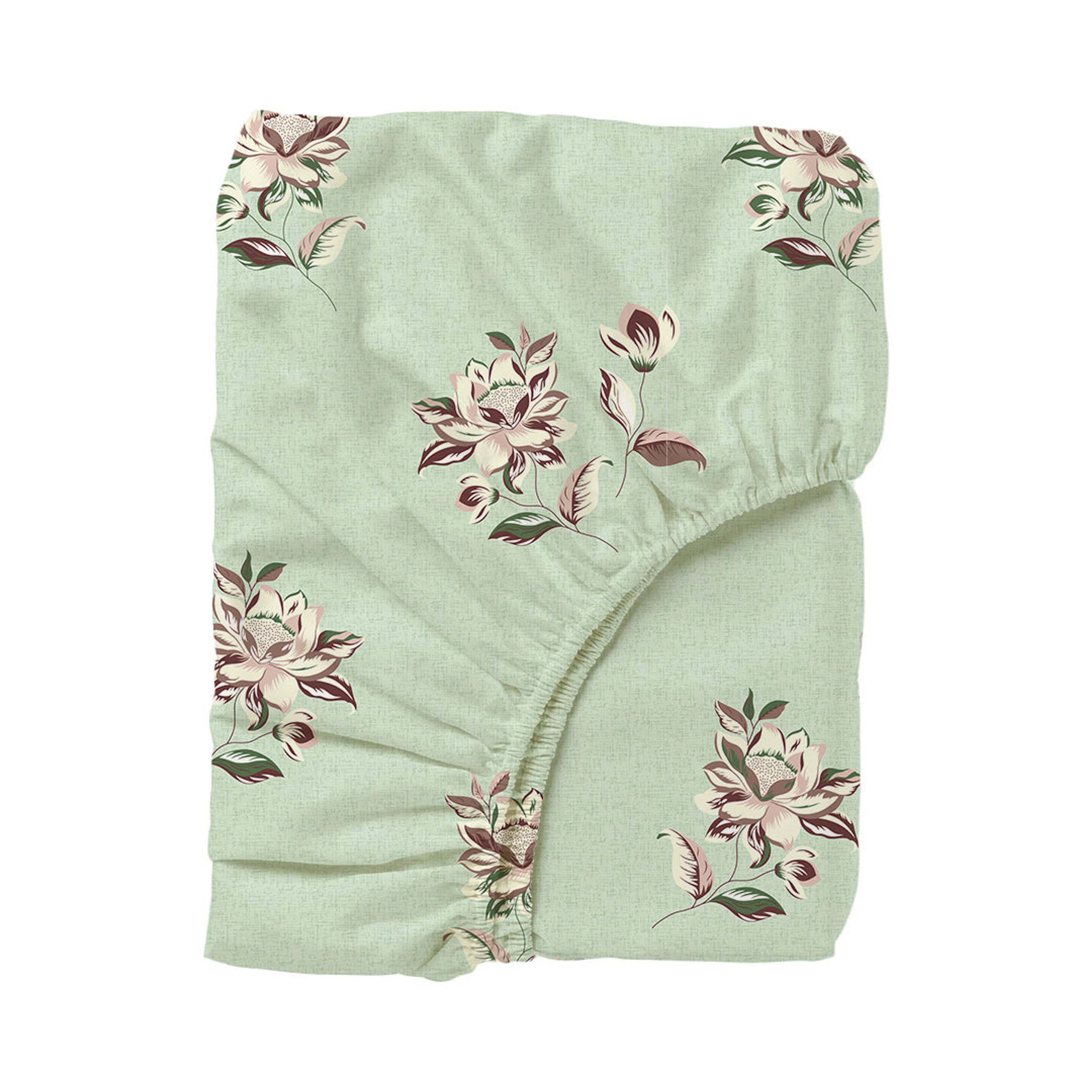 Serene Nest Printed Fitted Sheet Set