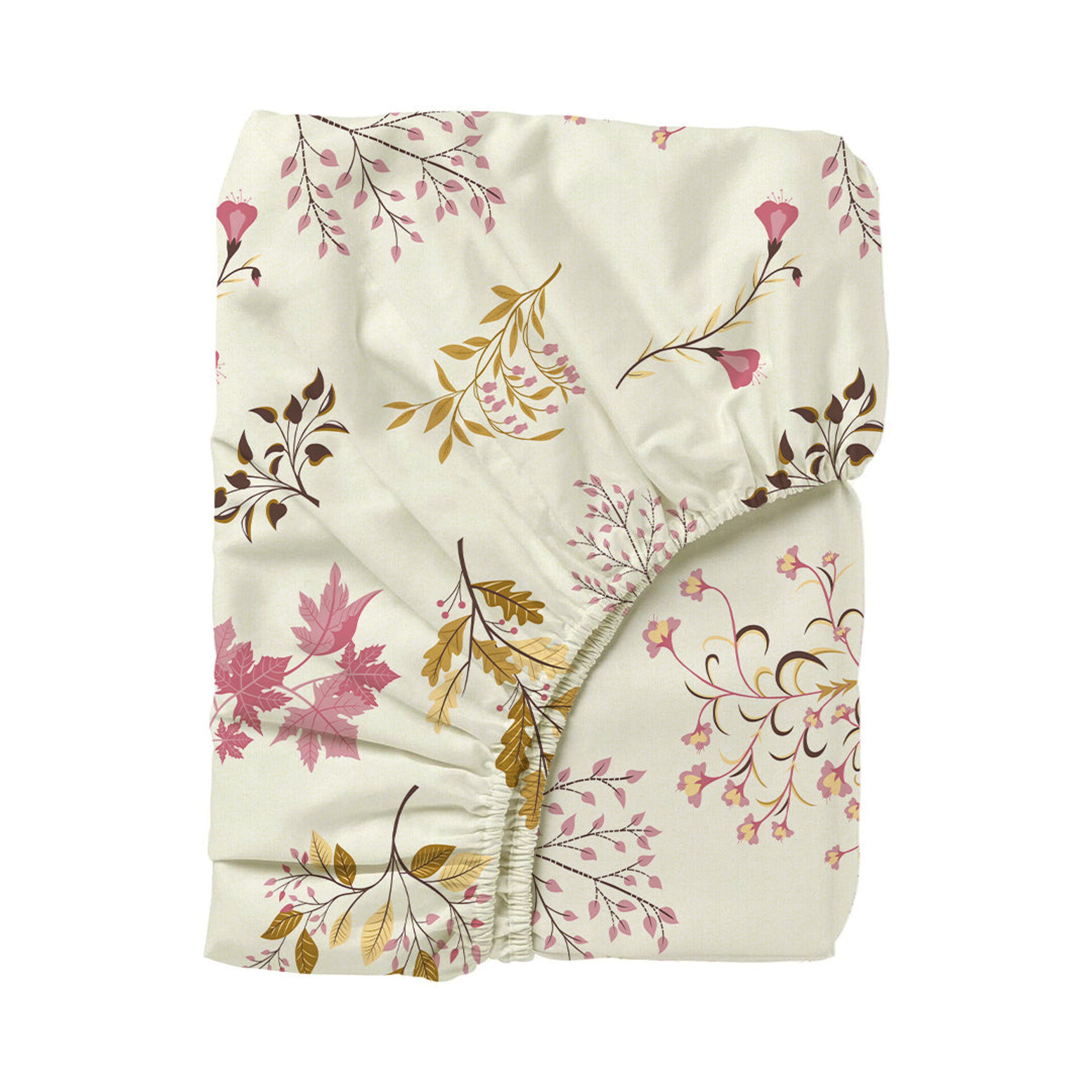 Serene Nest Printed Fitted Sheet Set