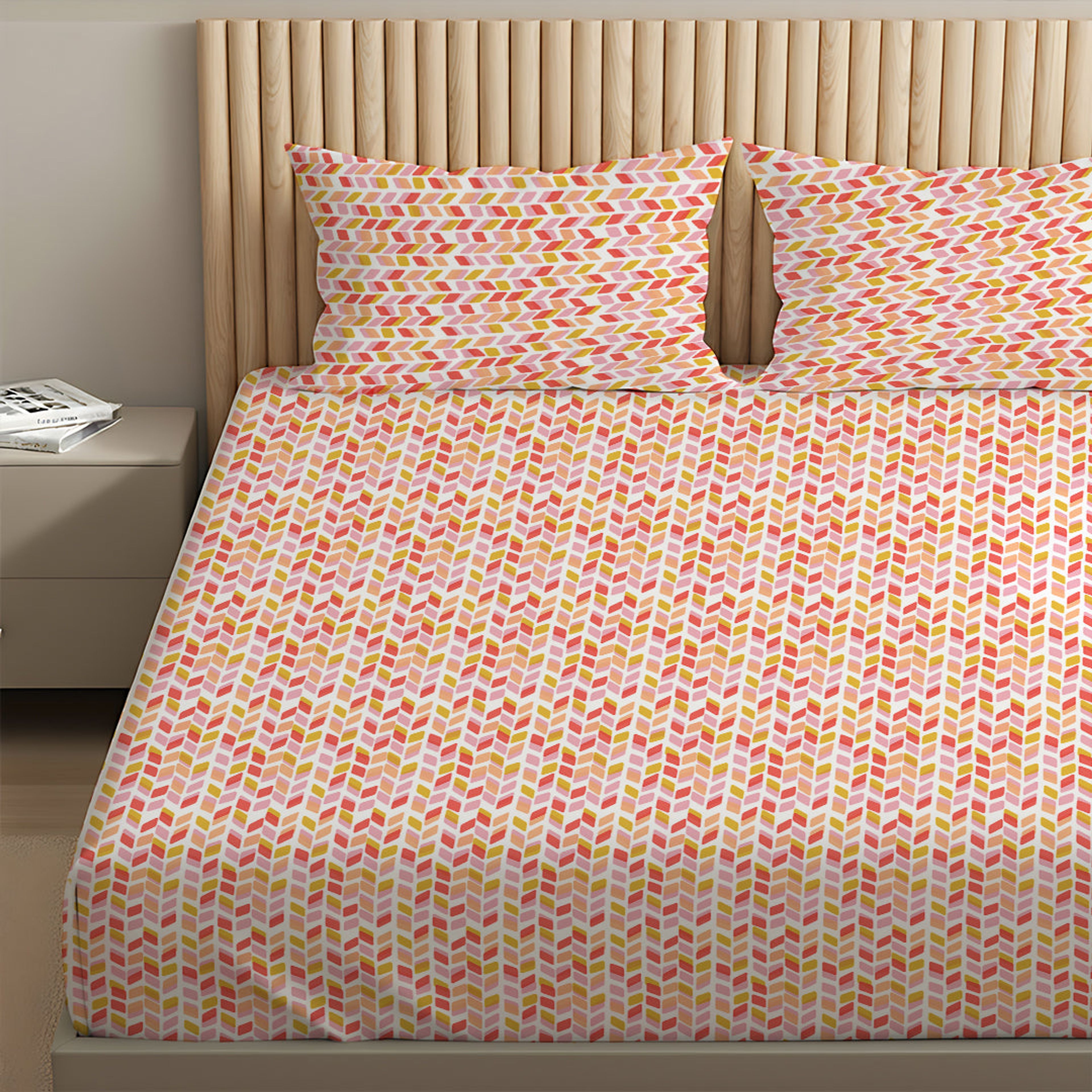 Pure Nest Printed Bedsheet Set