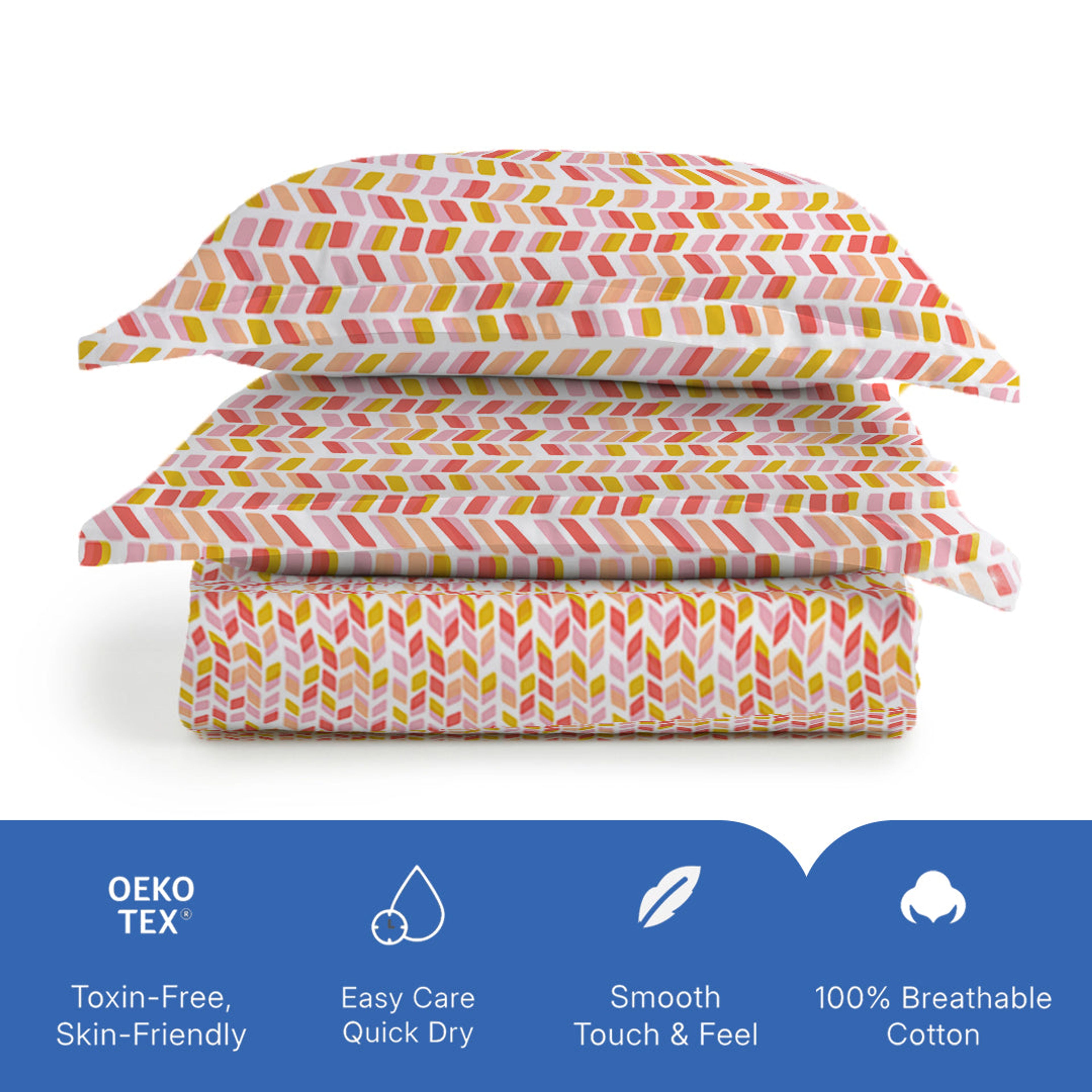 Pure Nest Printed Bedsheet Set