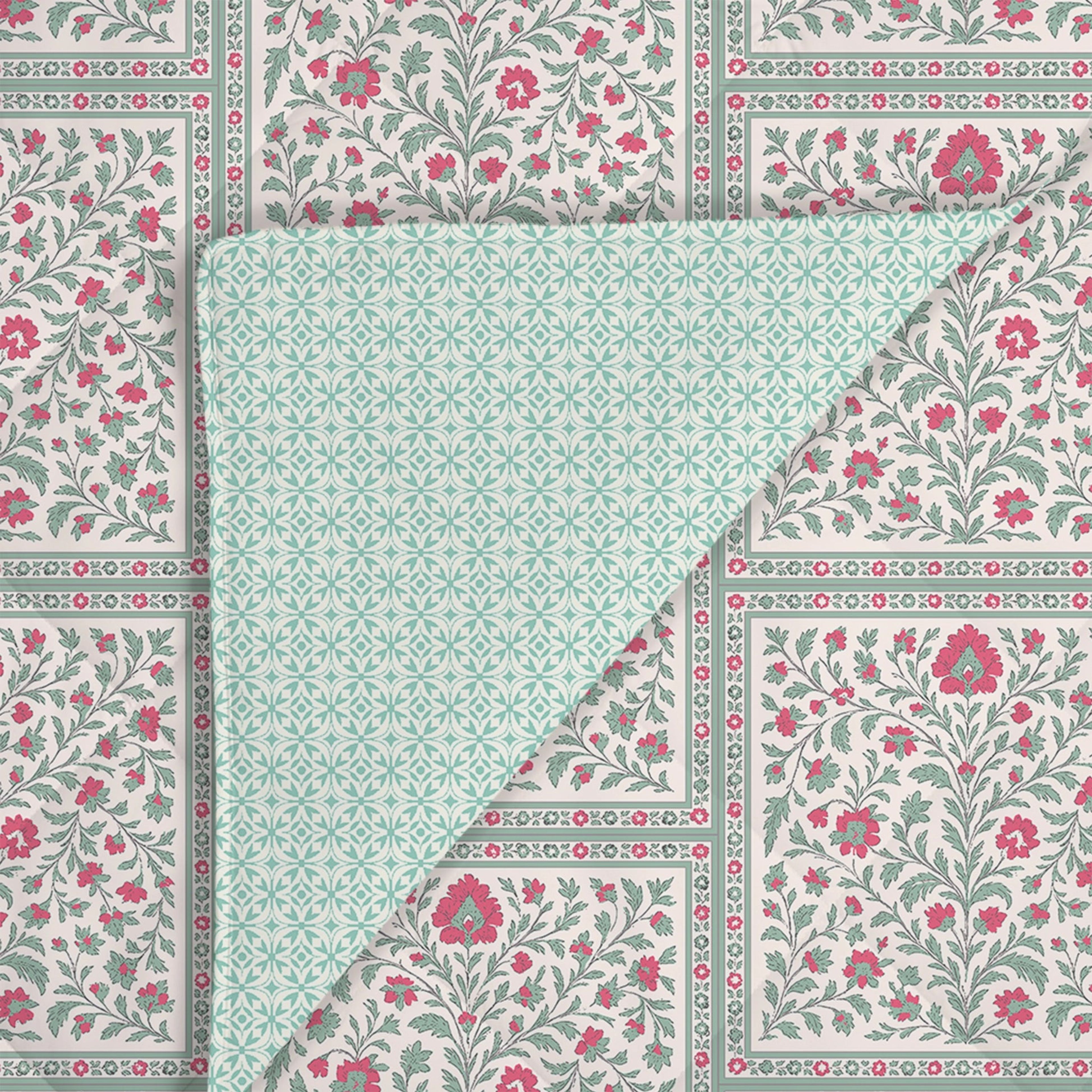 Aangan Weaves | Ethnic Printed 300 GSM Extra Warm Premium Comforter - Indian Pink