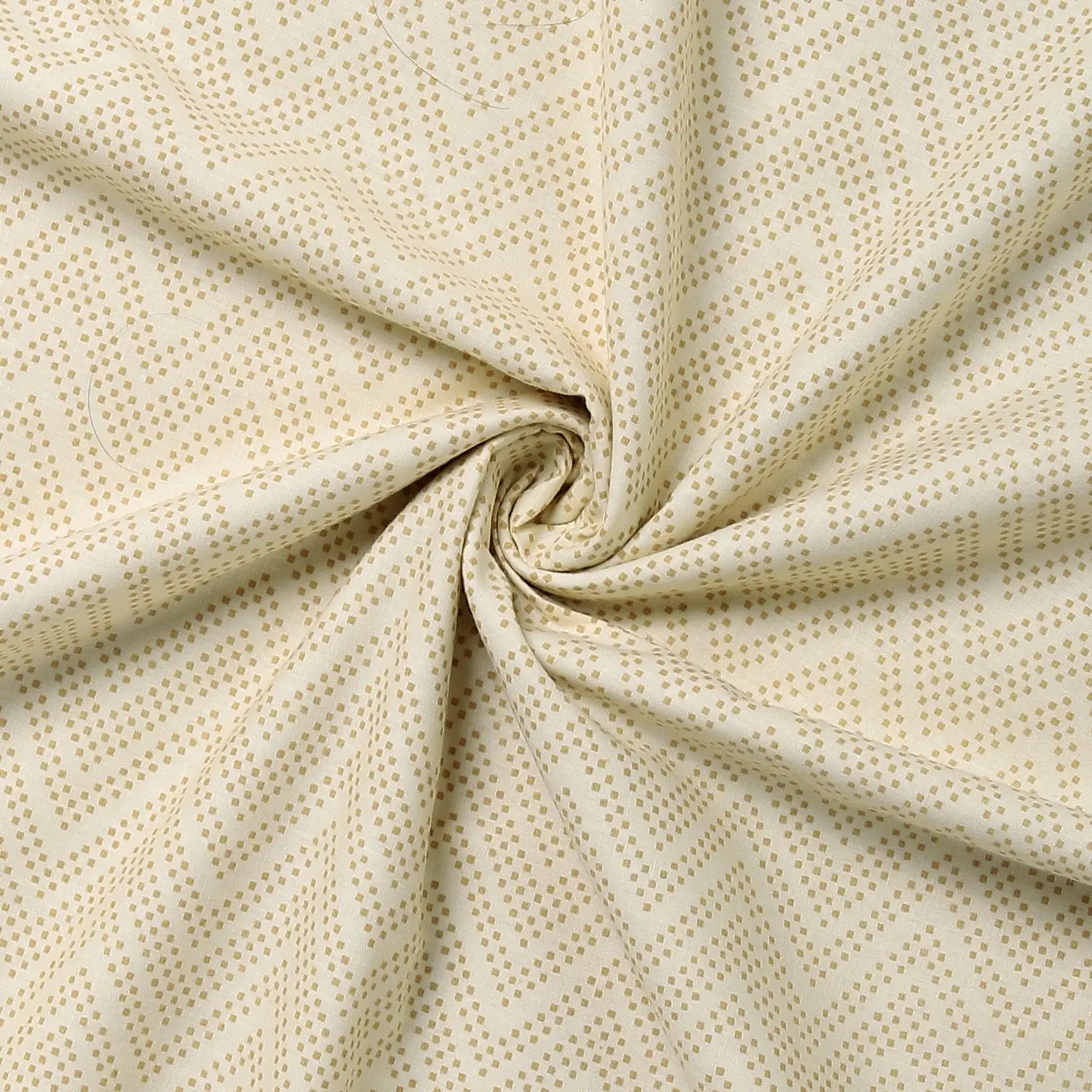 Threadscapes | Woven Textured Printed Reversible Dohar with Super Soft Flannel Layering-Beige