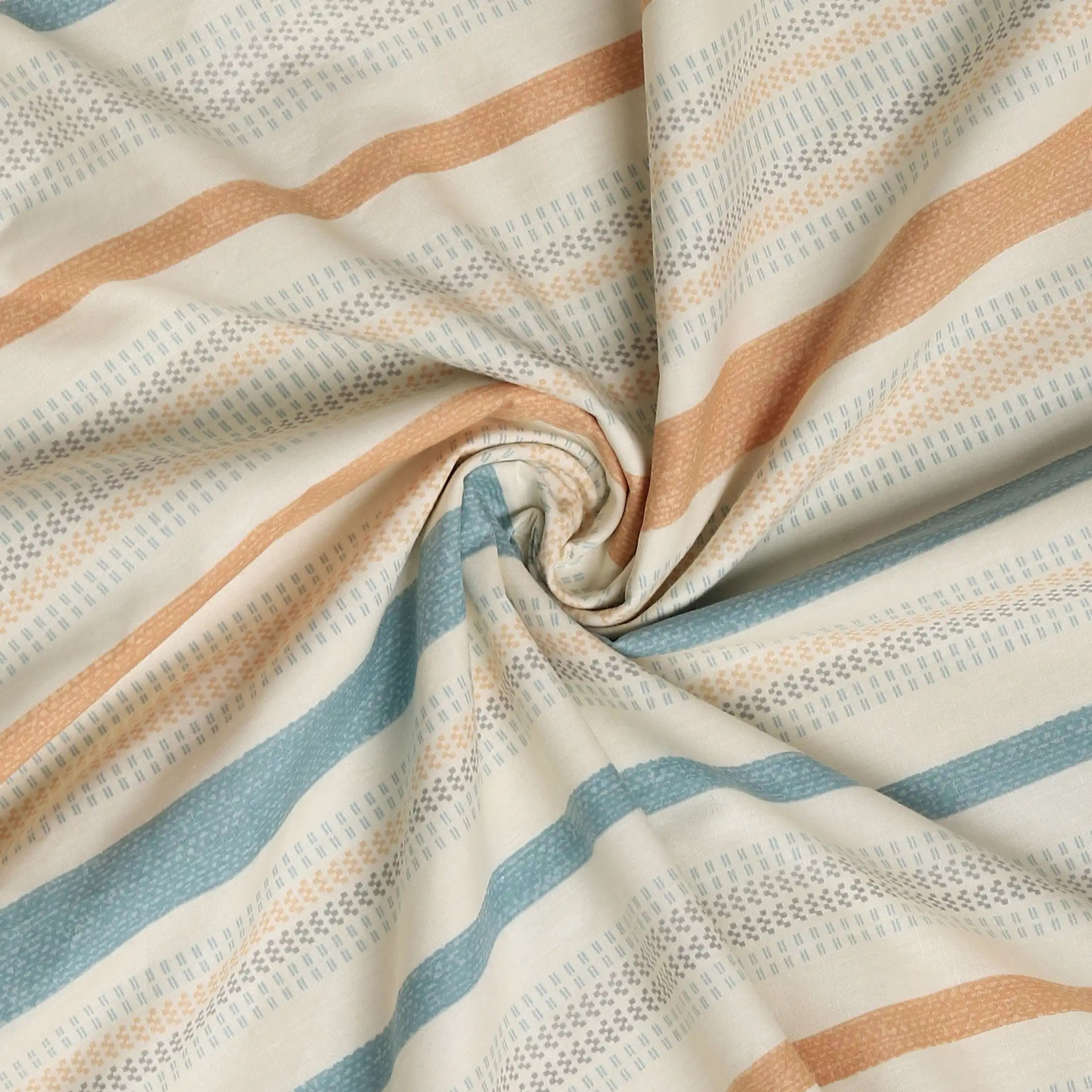 Threadscapes | Woven Textured Printed Reversible Dohar with Super Soft Flannel Layering-Multicolour