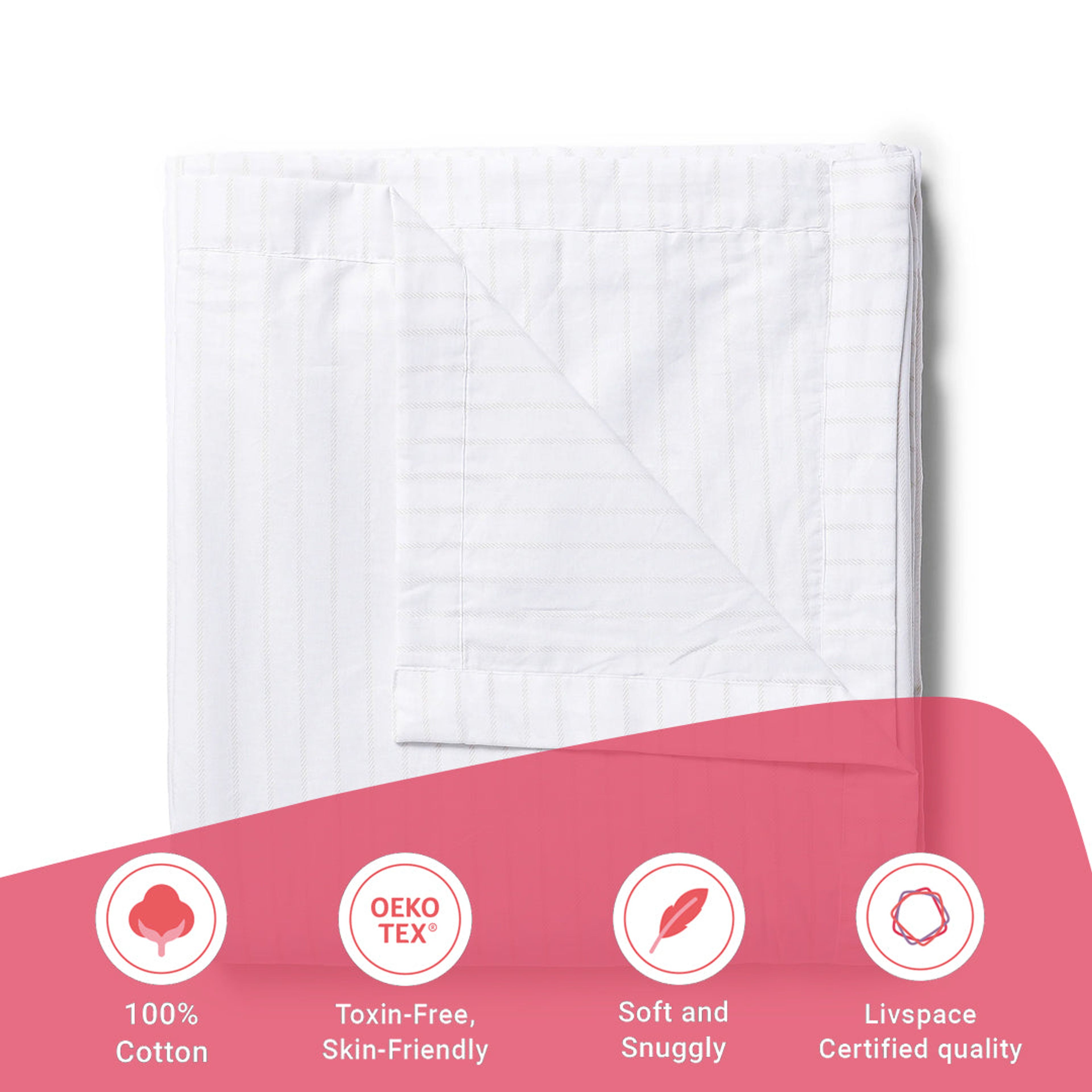 Bloomshire Classic | Everyday Charm Printed Reversible Dohar with Super Soft Flannel Layering-Beige