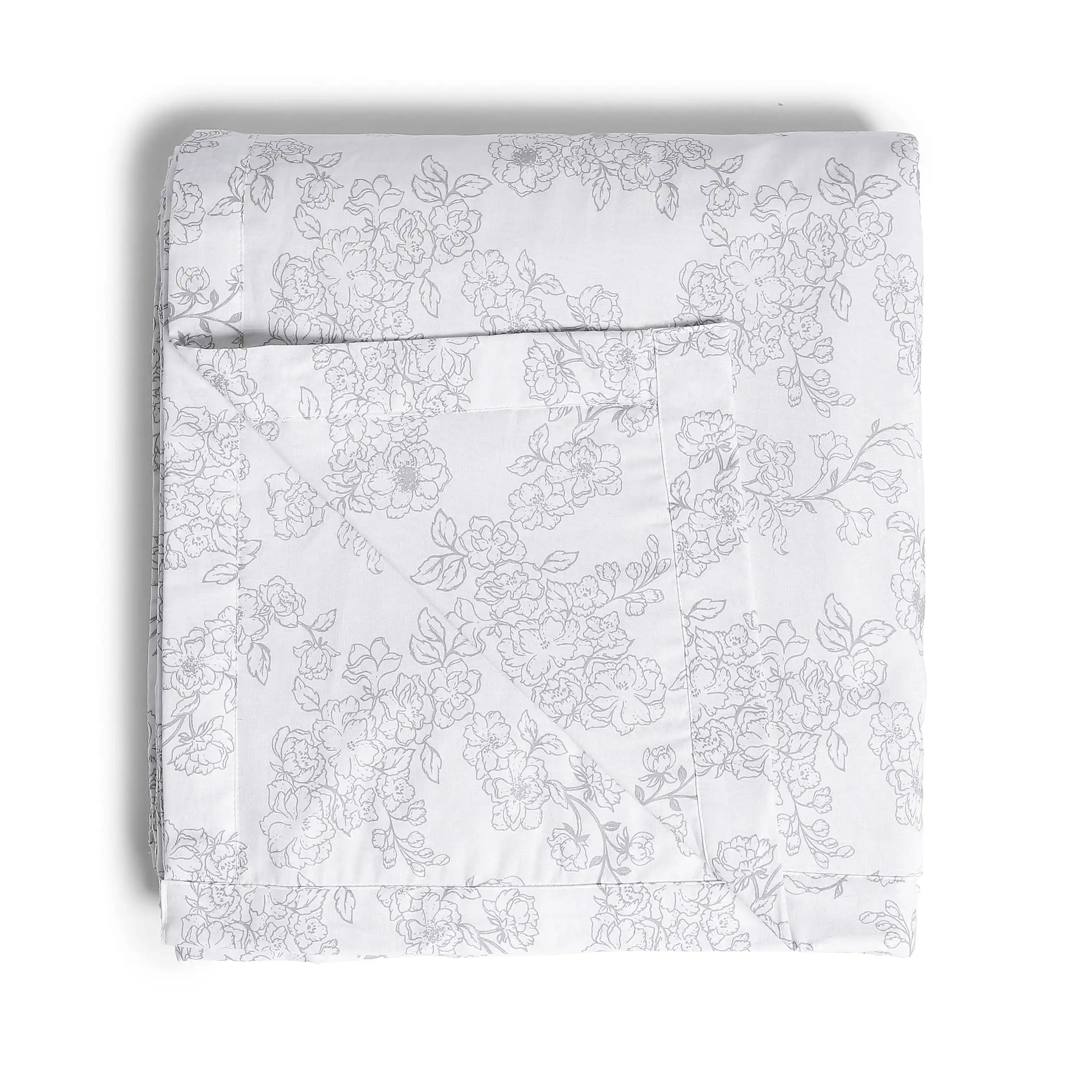 Bloomshire Classic | Everyday Charm Printed Reversible Dohar with Super Soft Flannel Layering-Grey