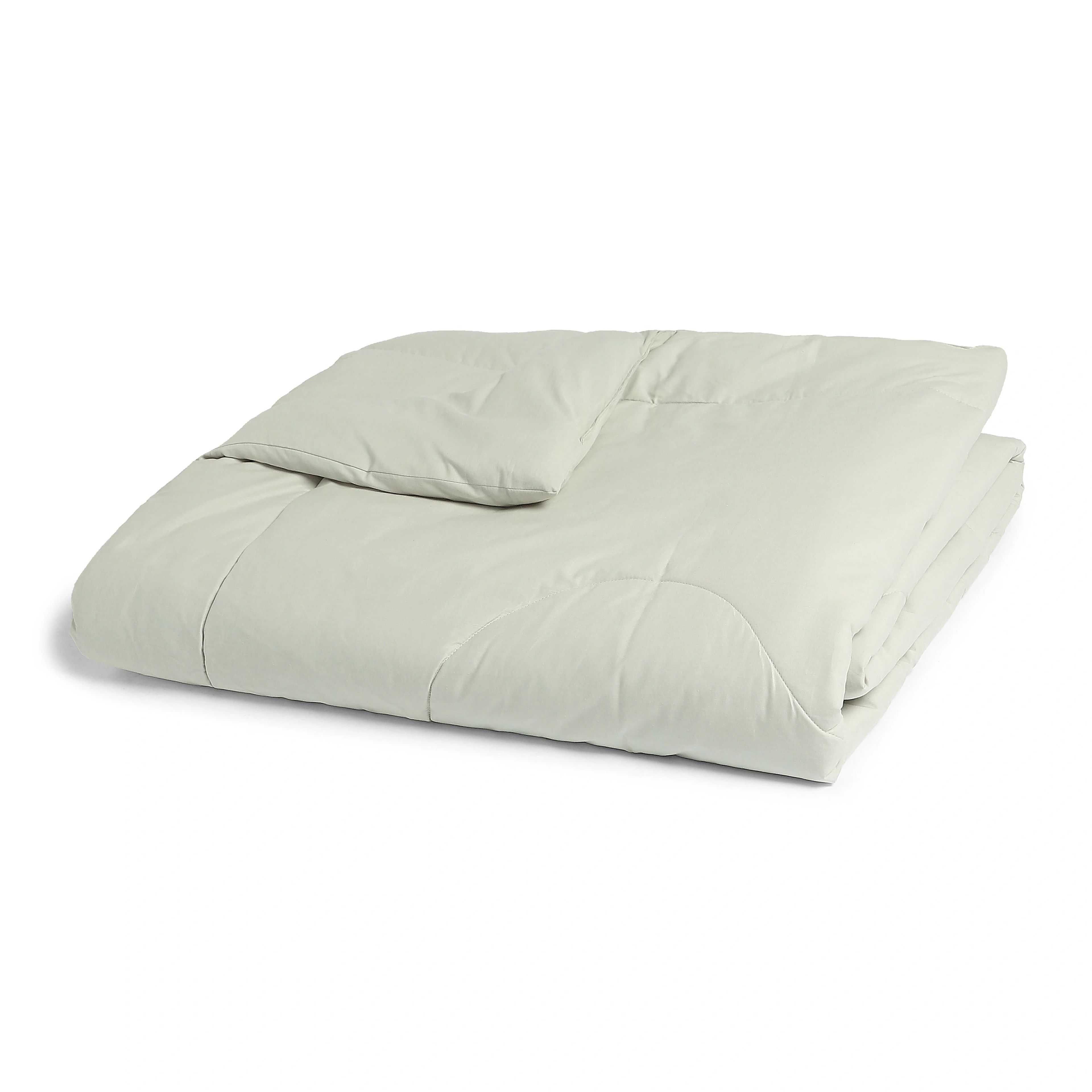 Paleto | Everyday Hues Cotton Solid Dyed 120GSM Comforter-Silver