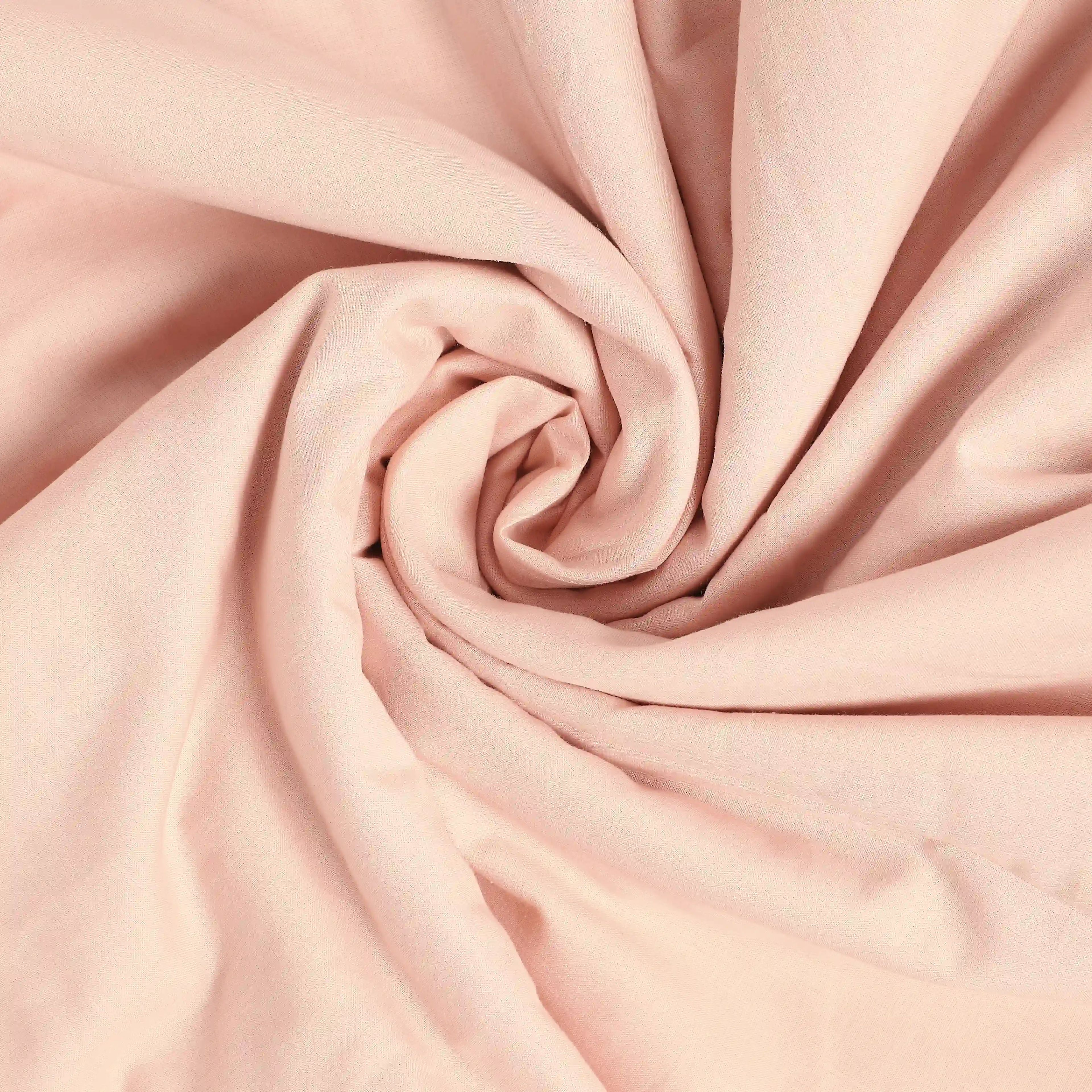 Paleto | Everyday Hues Cotton Solid Dyed Dohar with Super Soft Flannel Layering-Veiled Rose
