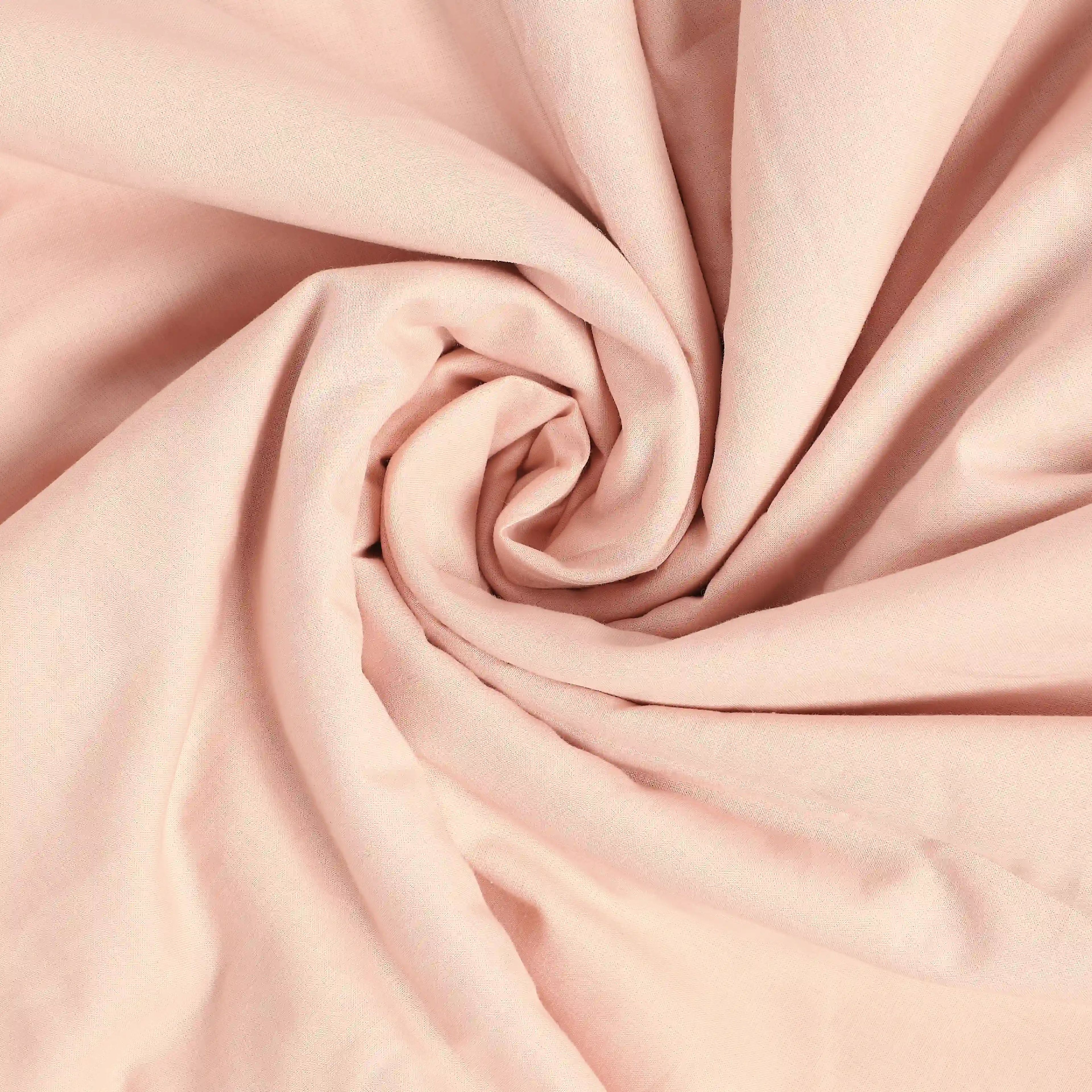 Paleto | Everyday Hues Cotton Solid Dyed Dohar with Super Soft Flannel Layering-Veiled Rose