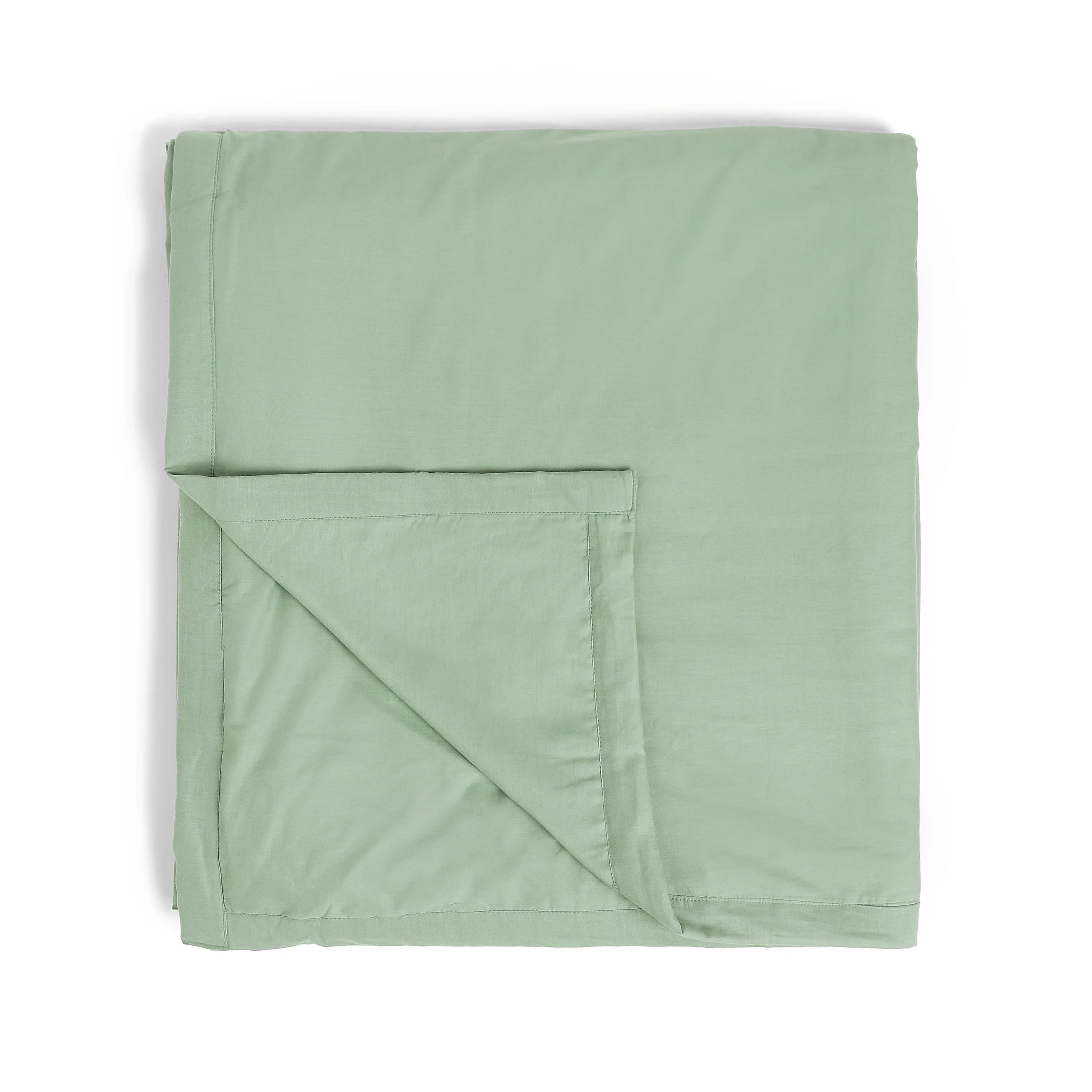 Paleto | Everyday Hues Cotton Solid Dyed Dohar with Super Soft Flannel Layering-Green Sage