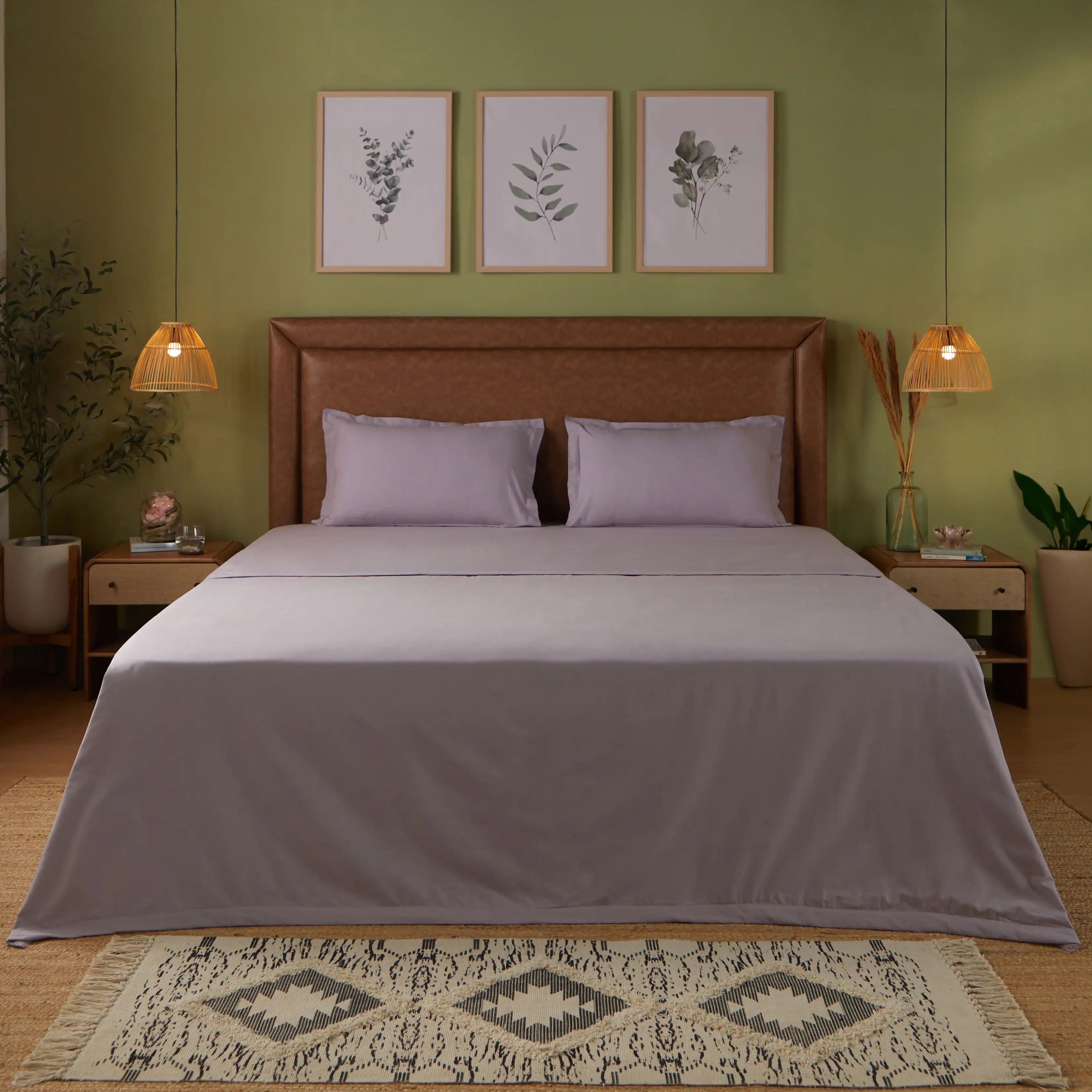 Paleto | Everyday Hues Cotton Solid Dyed Dohar with Super Soft Flannel Layering-Grey Lavender