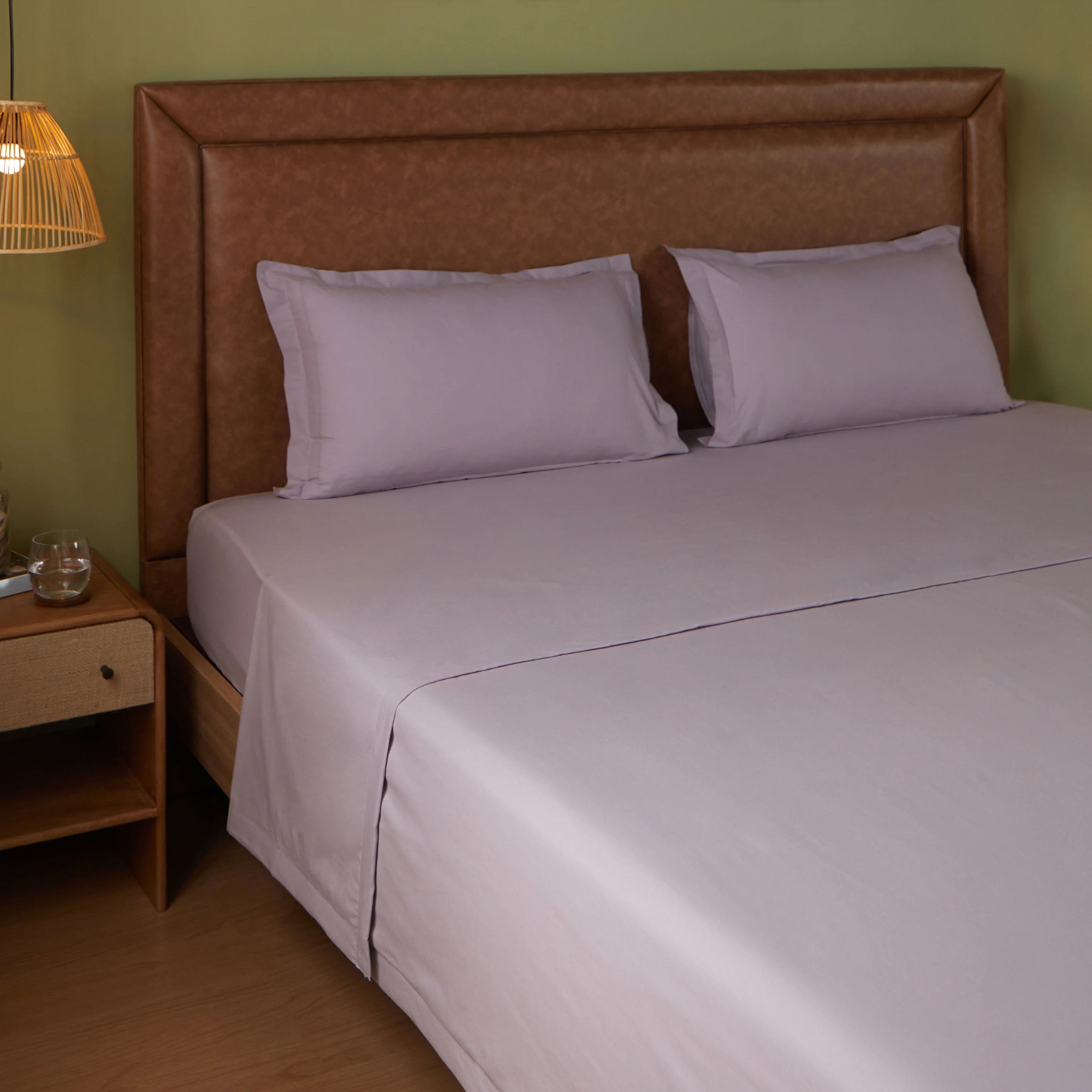 Paleto | Everyday Hues Cotton Solid Dyed Dohar with Super Soft Flannel Layering-Grey Lavender