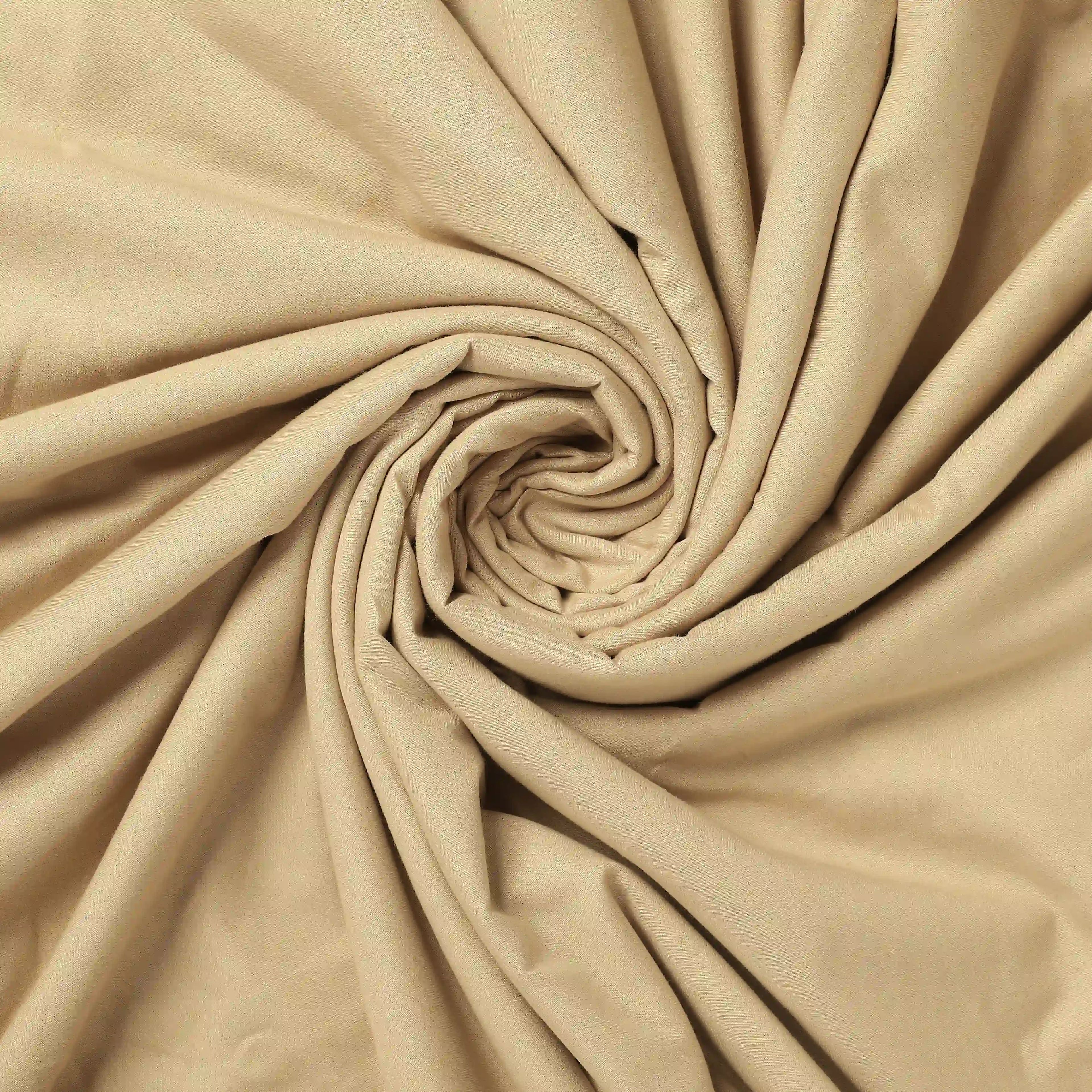 Paleto | Everyday Hues Cotton Solid Dyed Dohar with Super Soft Flannel Layering-Beige