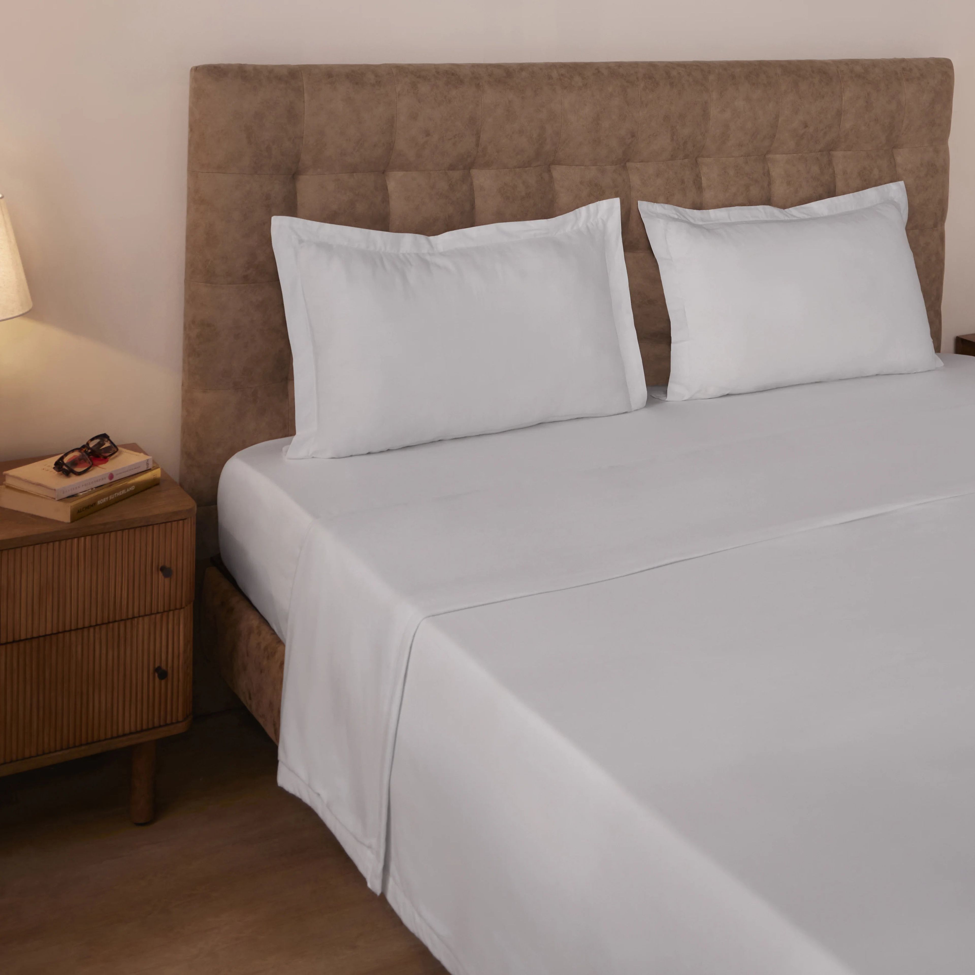 Paleto | Everyday Hues Cotton Solid Dyed Dohar with Super Soft Flannel Layering-White