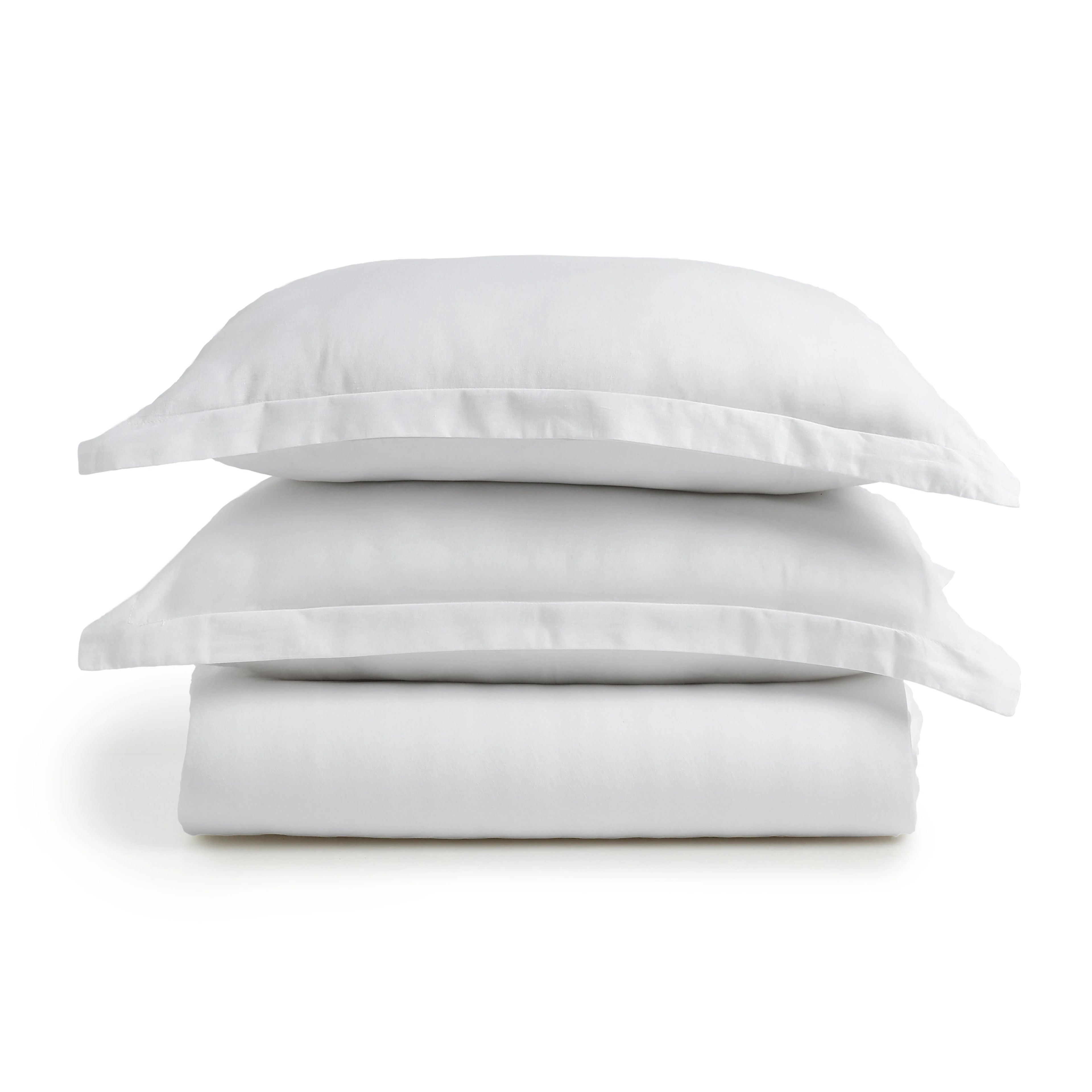 Paleto | Everyday Hues Solid Dyed Cotton Fitted Sheet Set-White