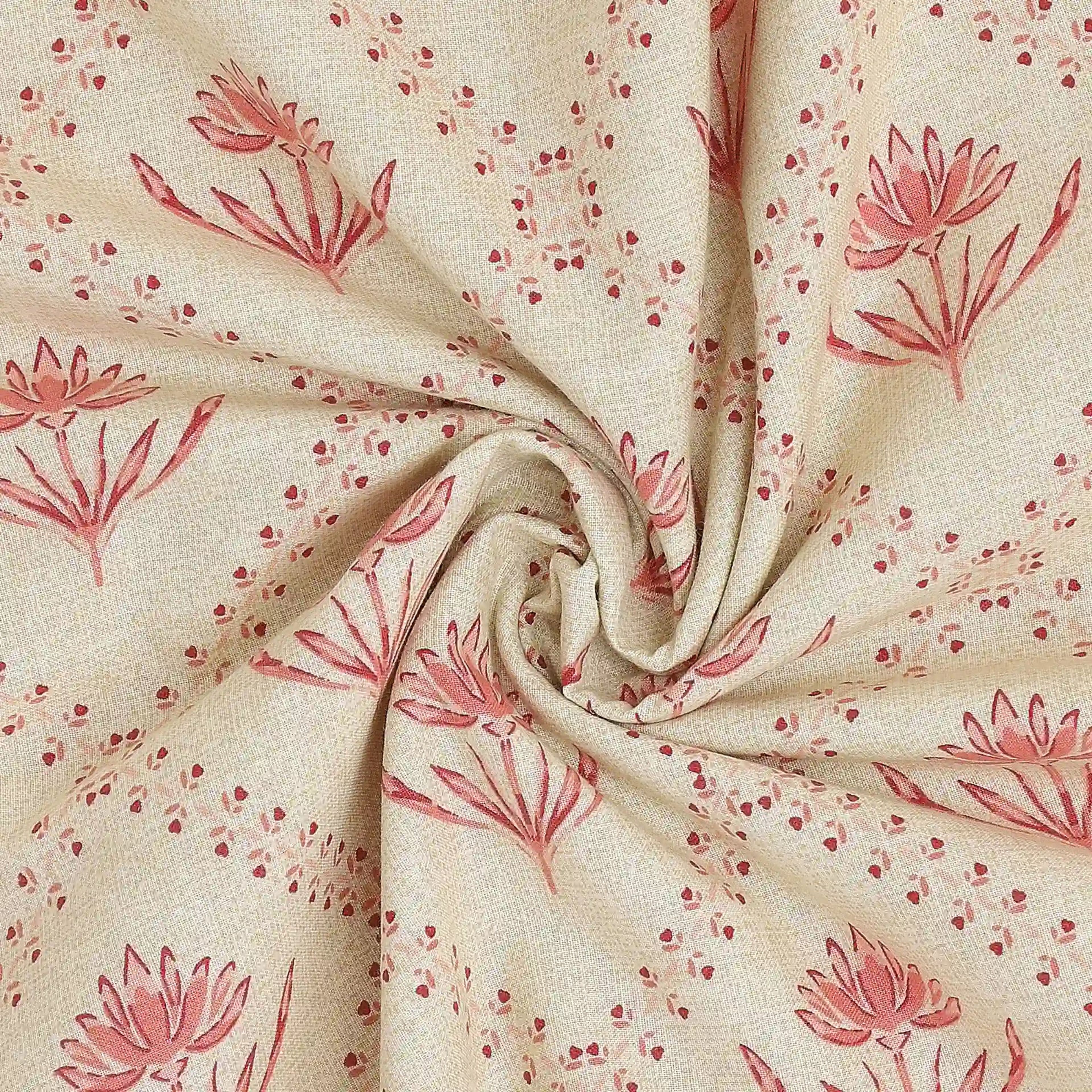 Chippa Lane | Contemporary Indian Print Design Reversible Dohar with Super Soft Flannel Layering-Red