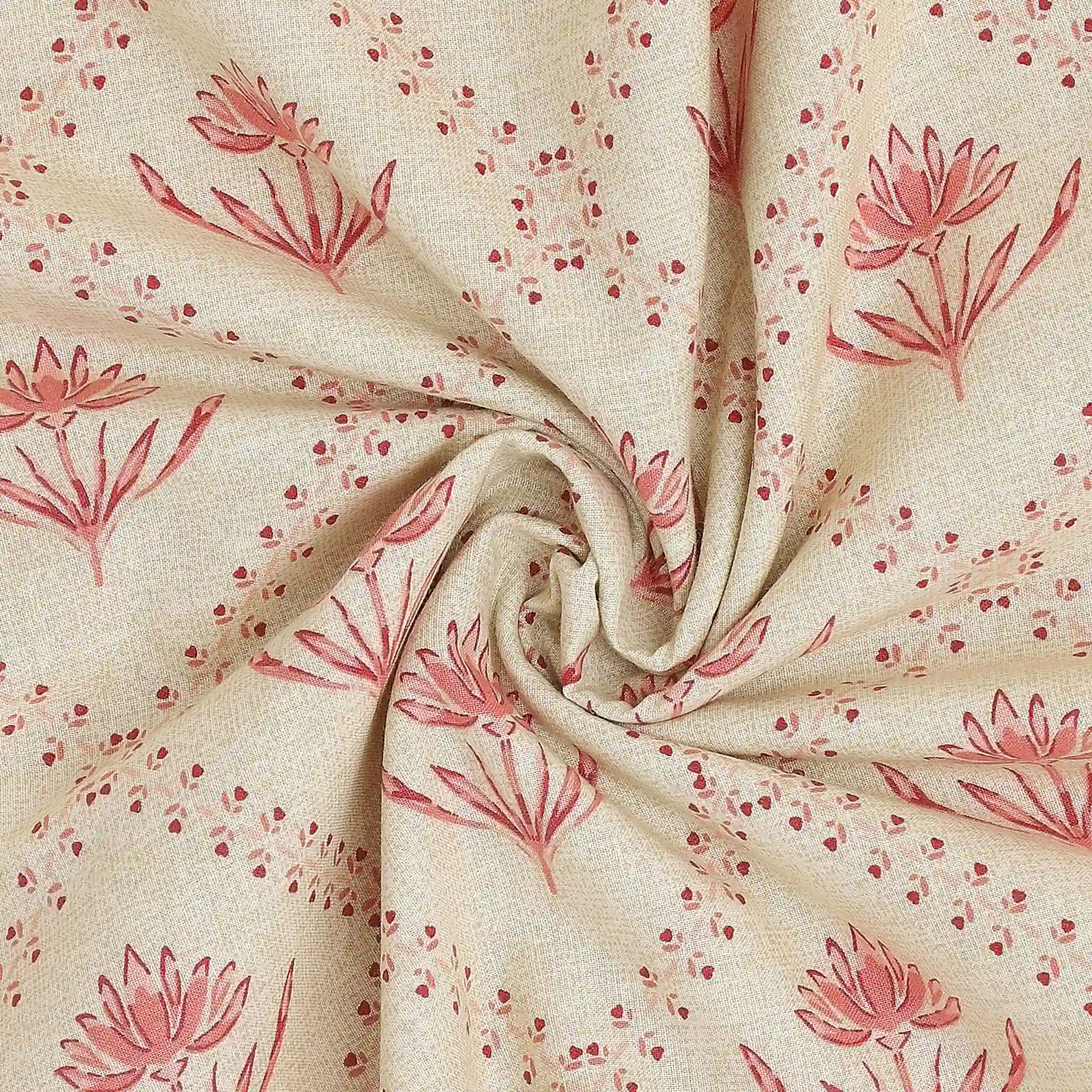 Chippa Lane | Contemporary Indian Print Design Reversible Dohar with Super Soft Flannel Layering-Red