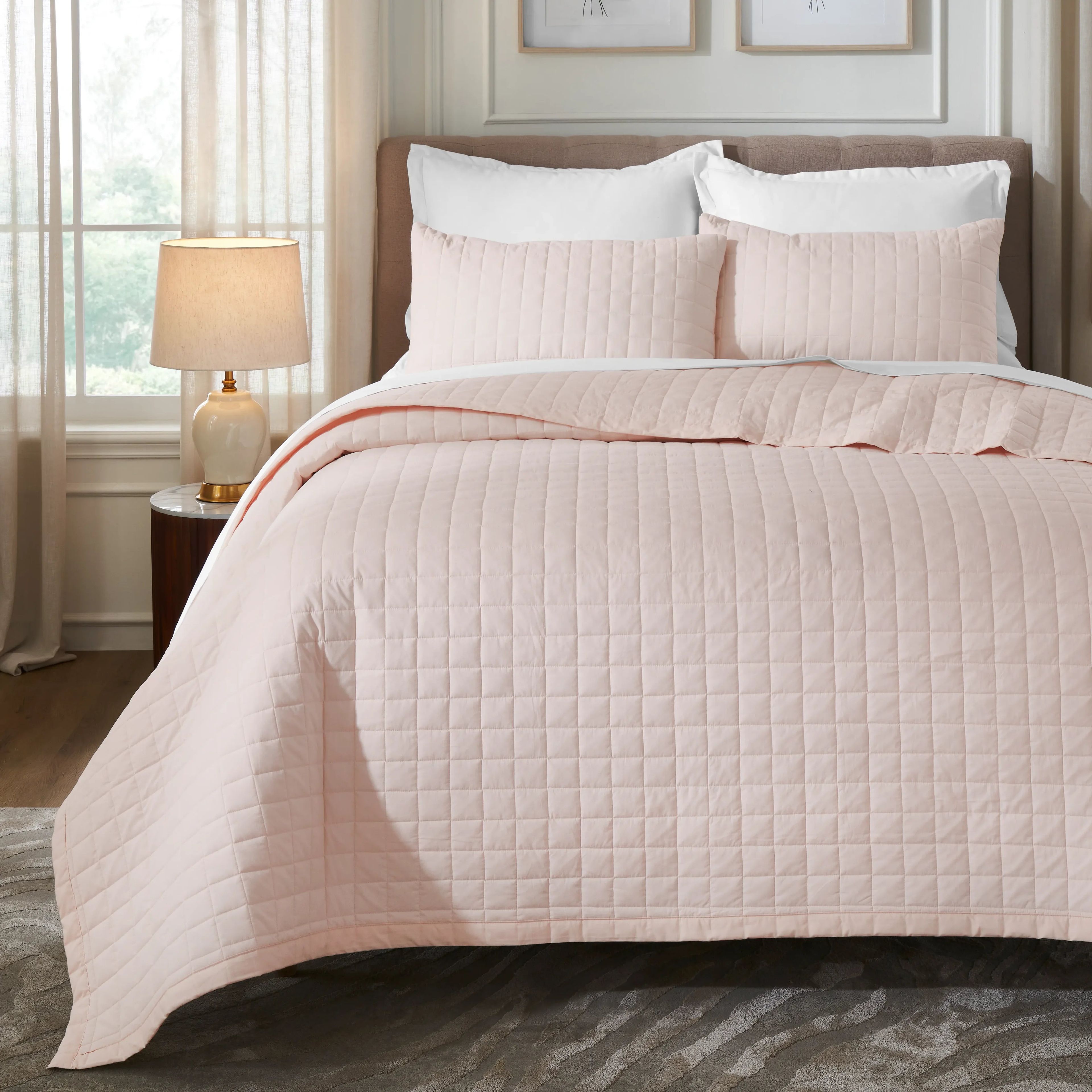 Nuvola | Luxurious Solid Dyed Box Quilted Cotton Bedcover Set