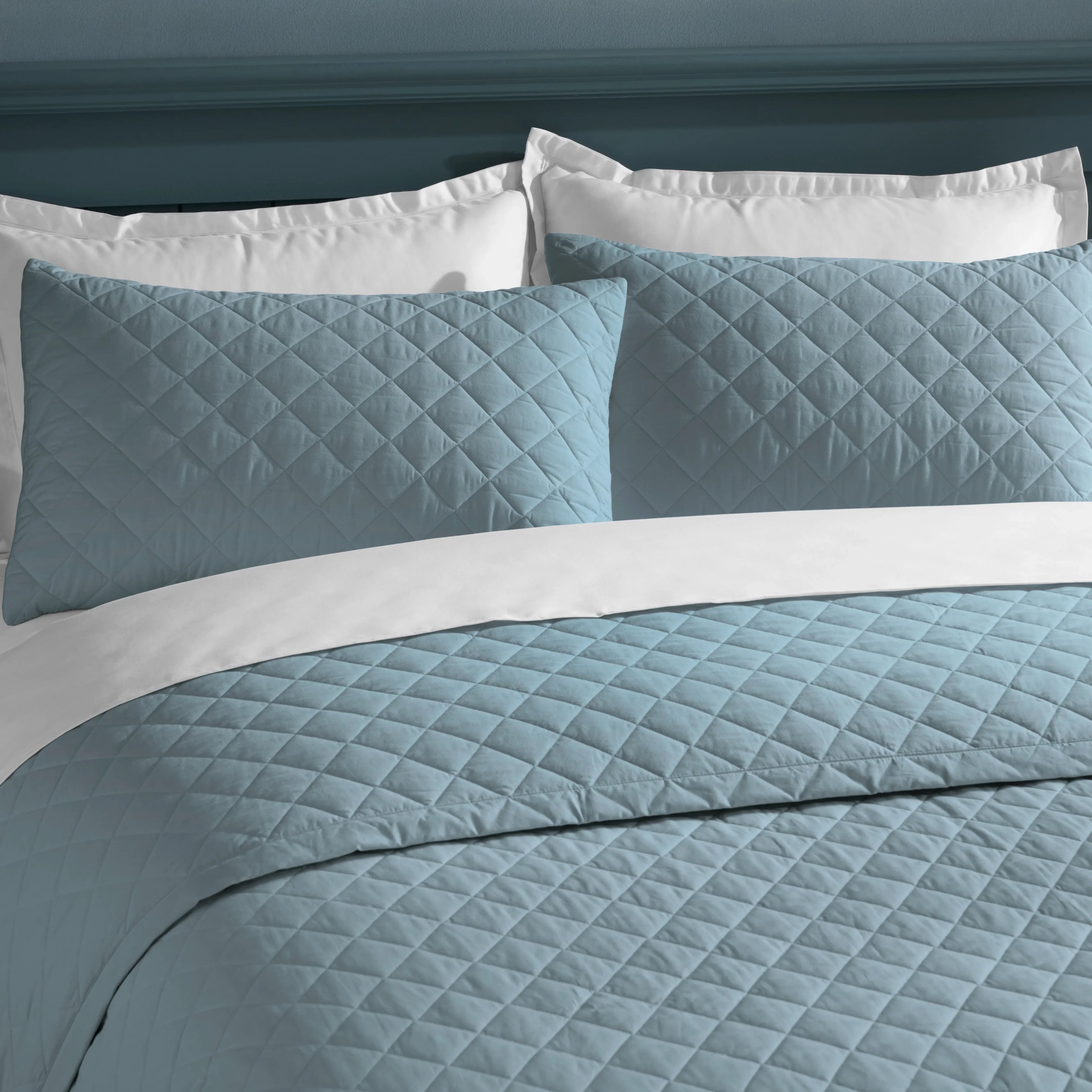 Nuvola | Luxurious Solid Dyed Diamond Quilted Cotton Bedcover Set