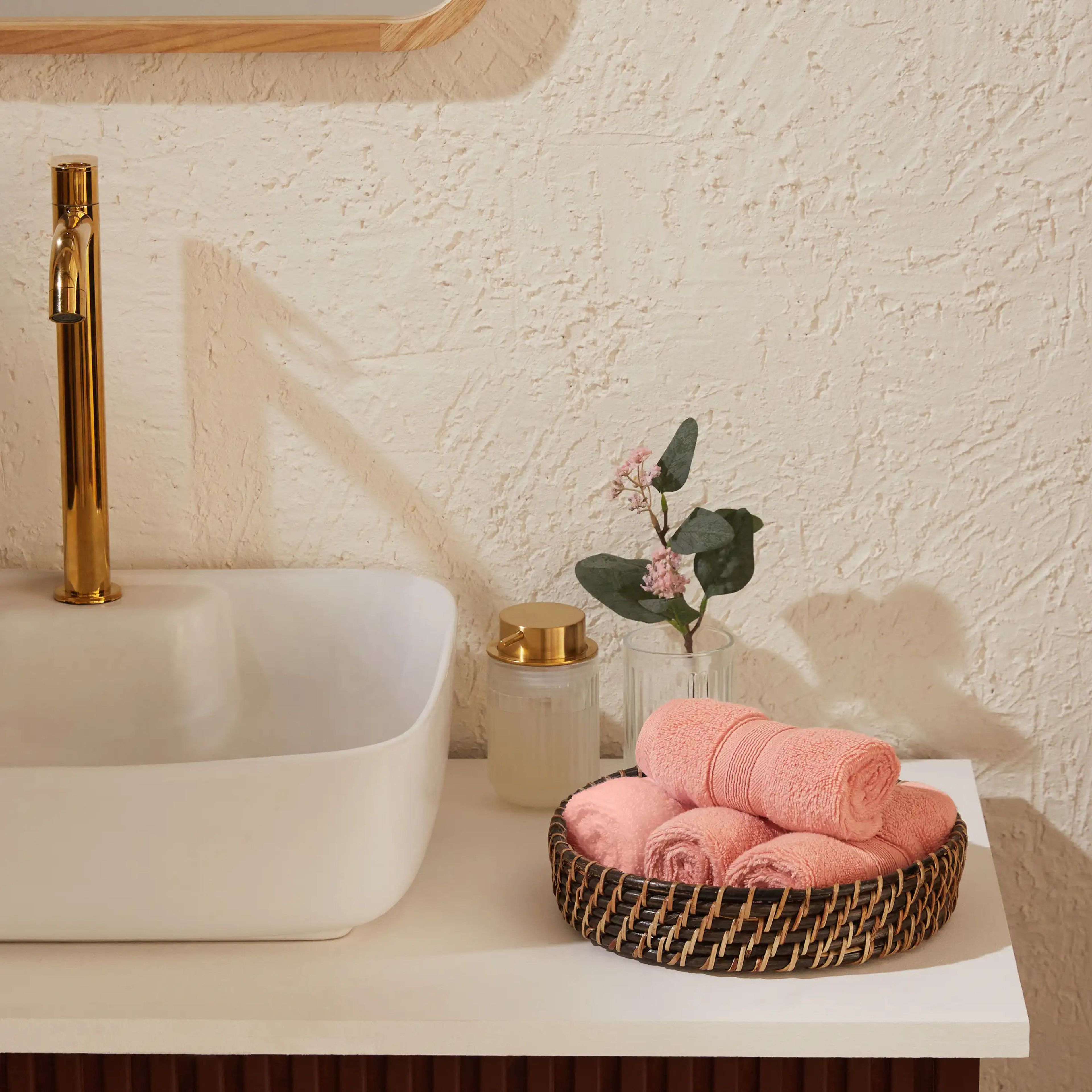 Pelushe | Super Absorbent & Luxurious Zero Twist Cotton Terry Face Towels | Set of 4