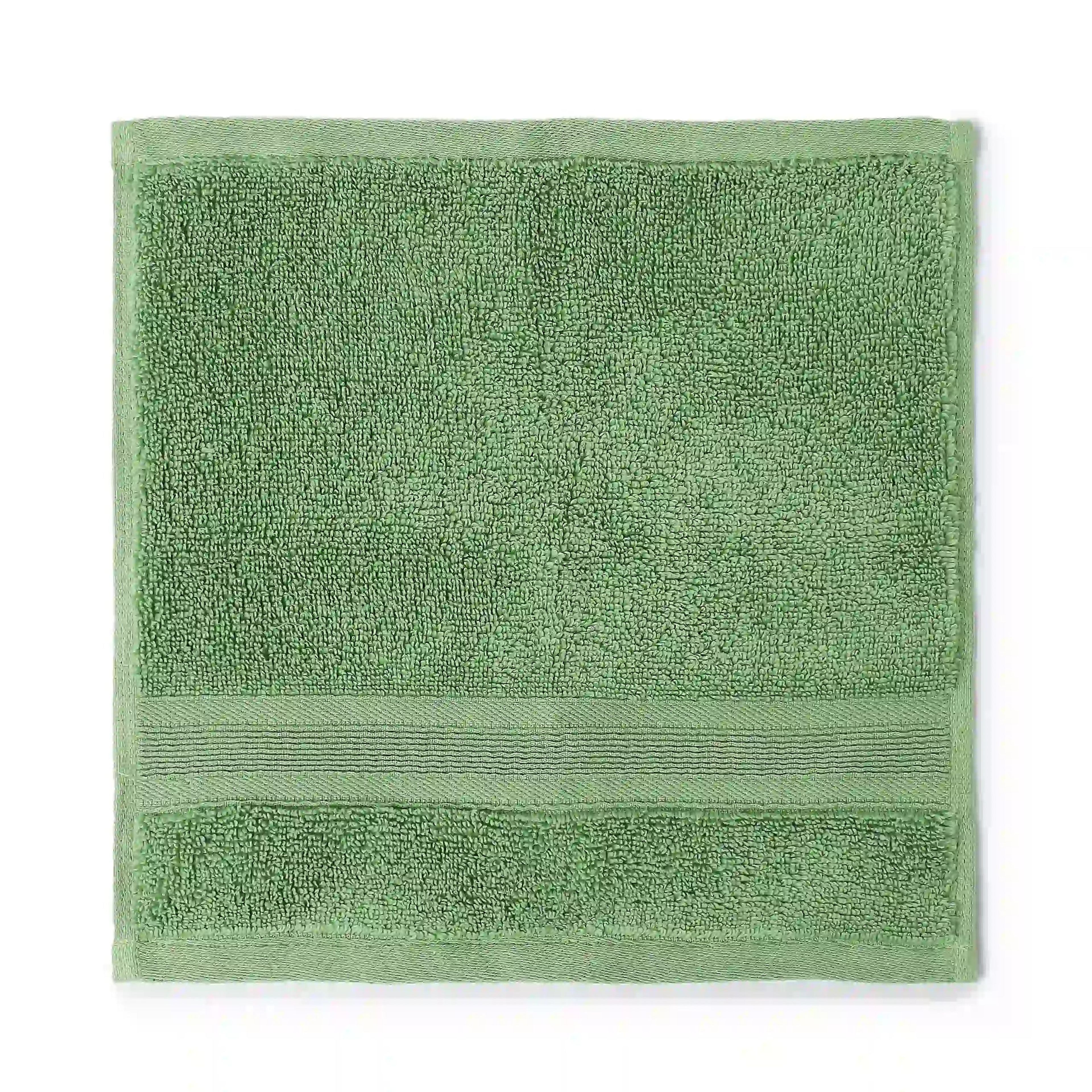 Pelushe | Super Absorbent & Luxurious Zero Twist Cotton Terry Face Towels | Set of 4