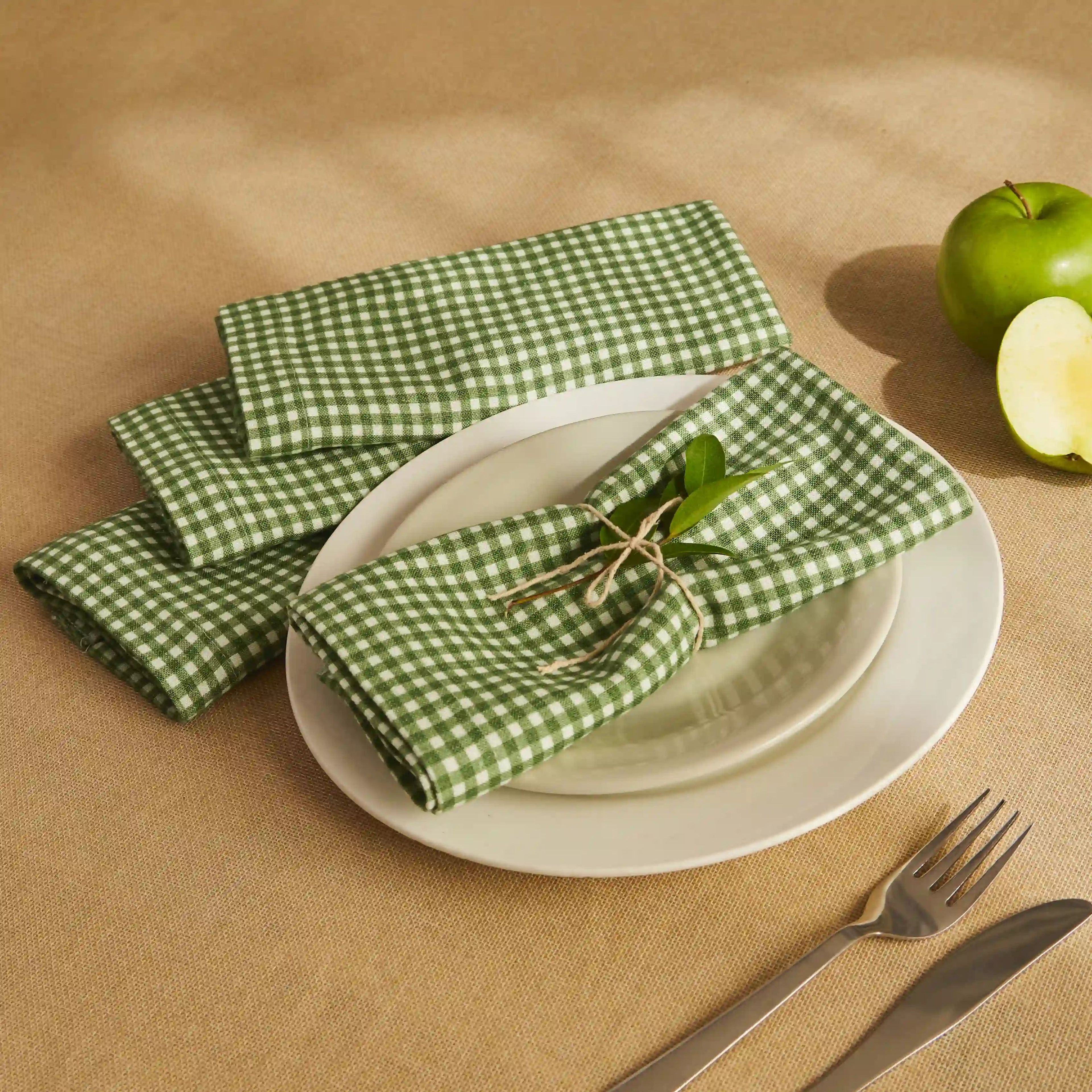 Nonna's Home | Tuscan Inspired Printed Soft & Absorbent Cotton Table Napkins | Set of 4 & 6