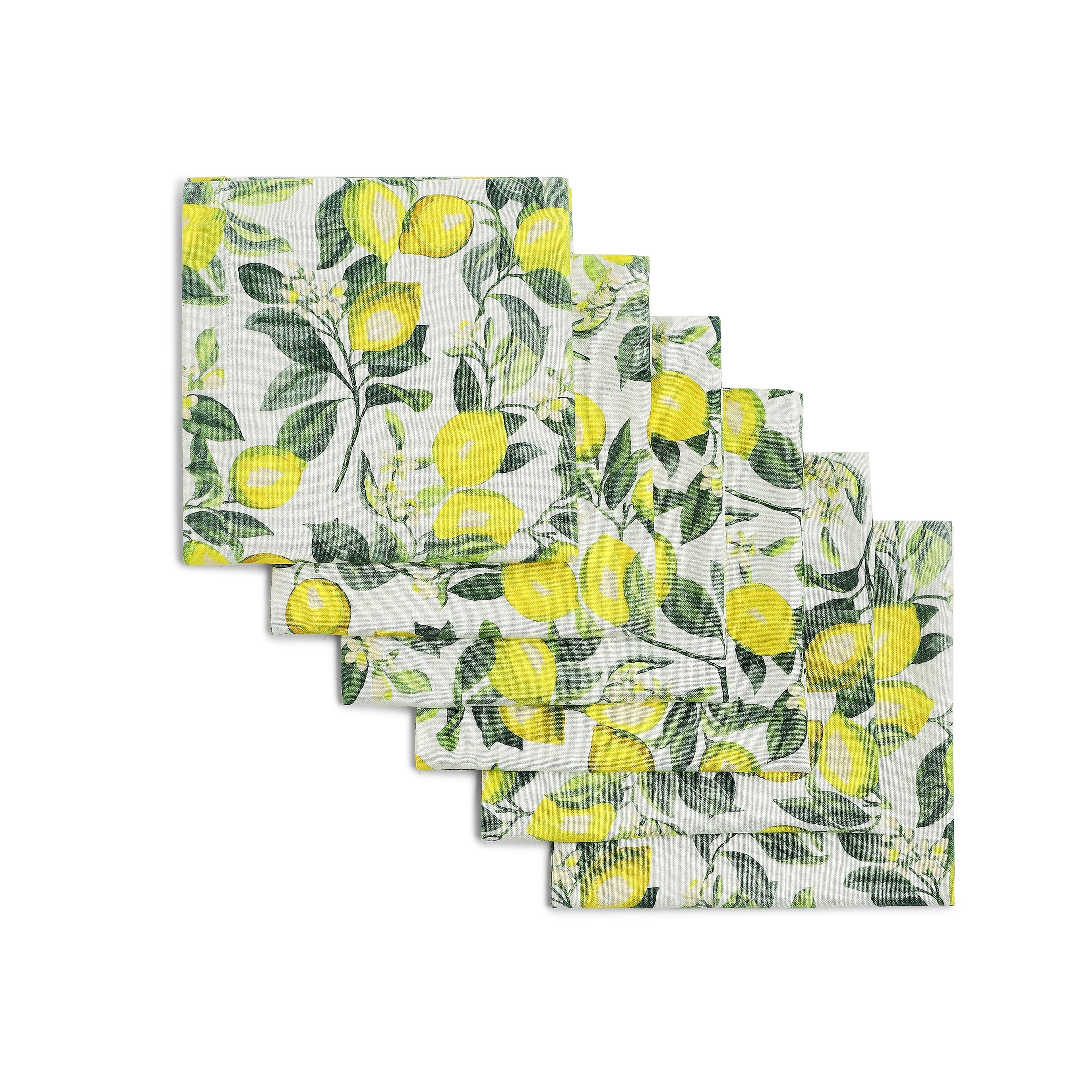 Nonna's Home | Tuscan Inspired Printed Soft & Absorbent Cotton Table Napkins | Set of 4 & 6