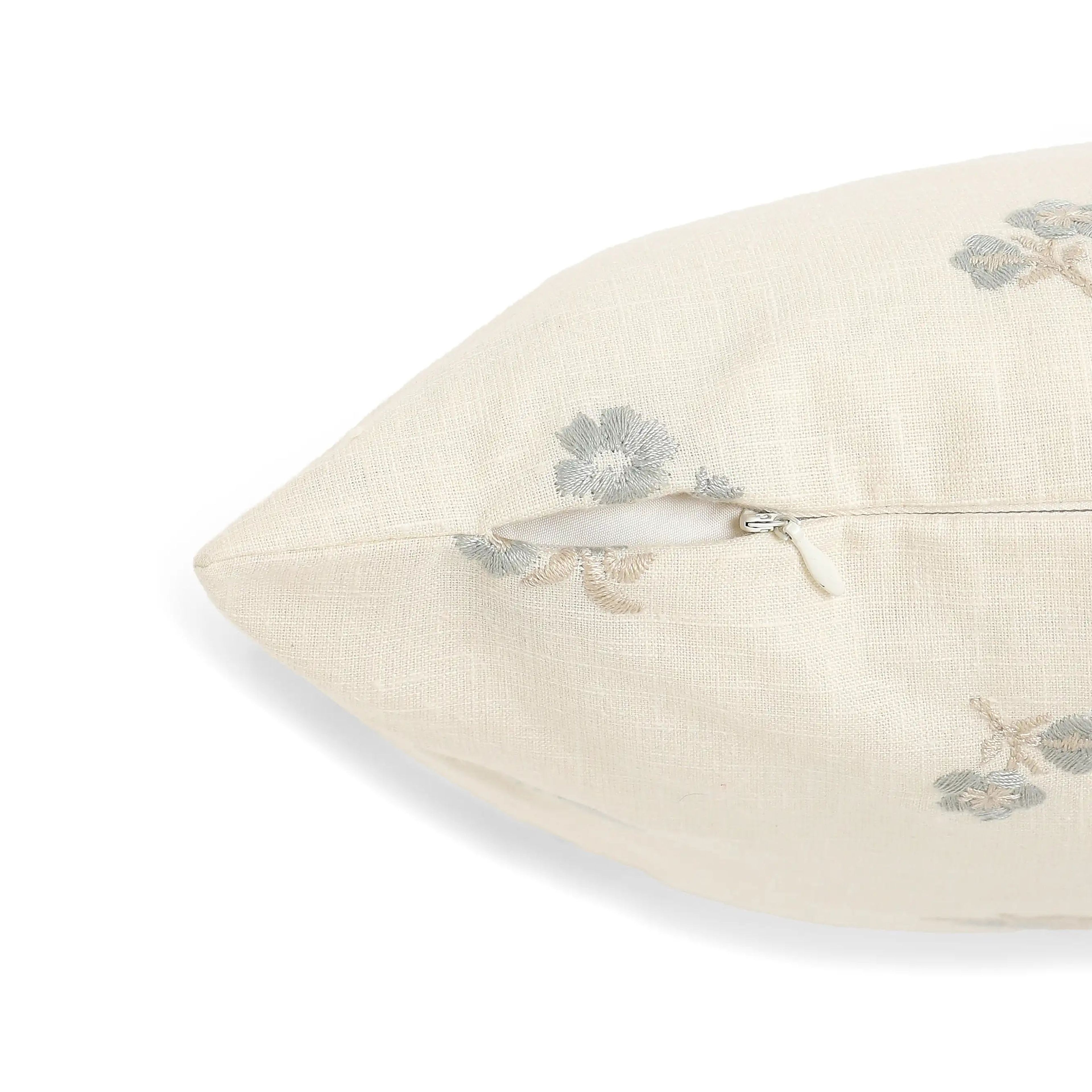 Vissencia Embroidered Cushion Cover | Threaded Petals