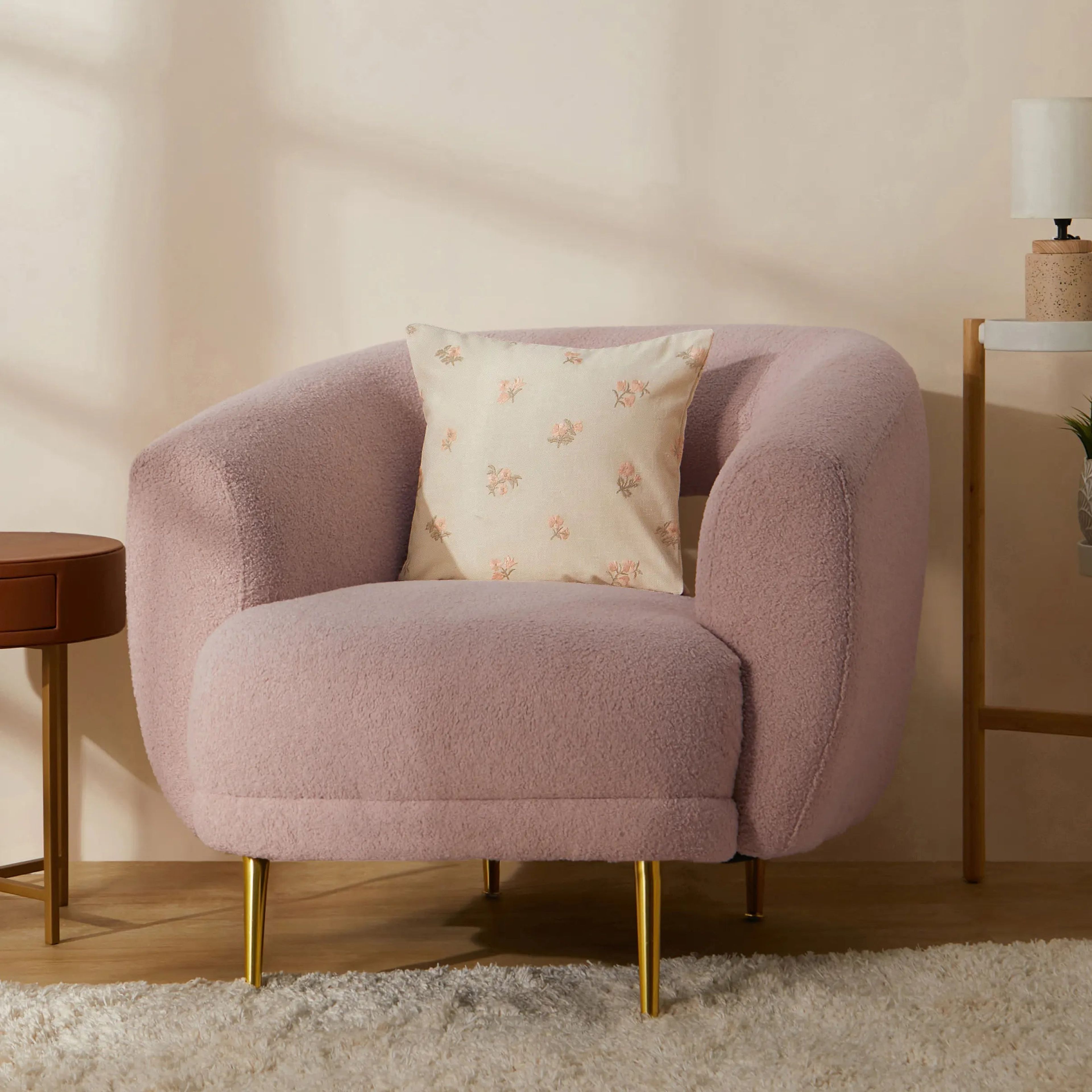 Vissencia Embroidered Cushion Cover | Threaded Petals