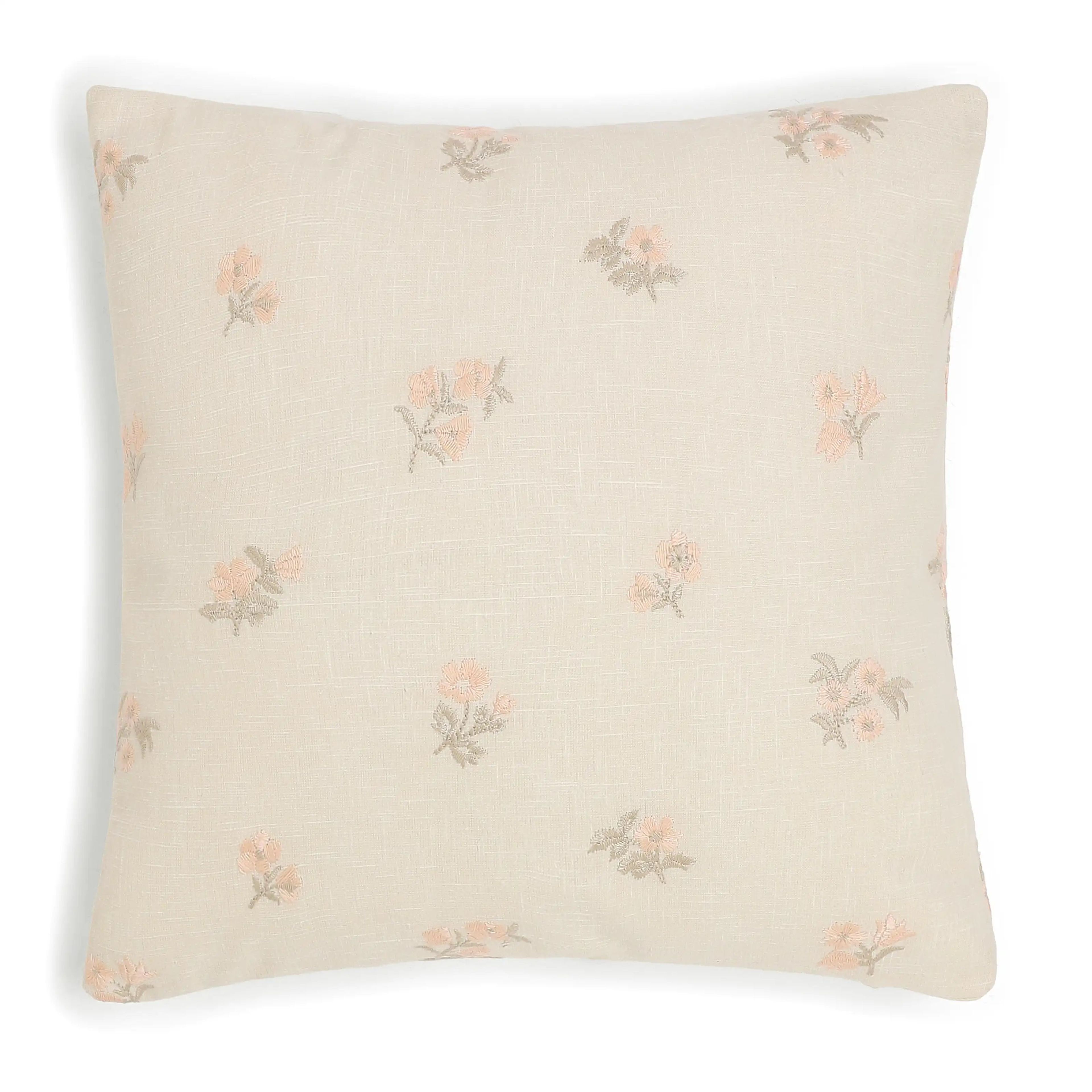 Vissencia Embroidered Cushion Cover | Threaded Petals