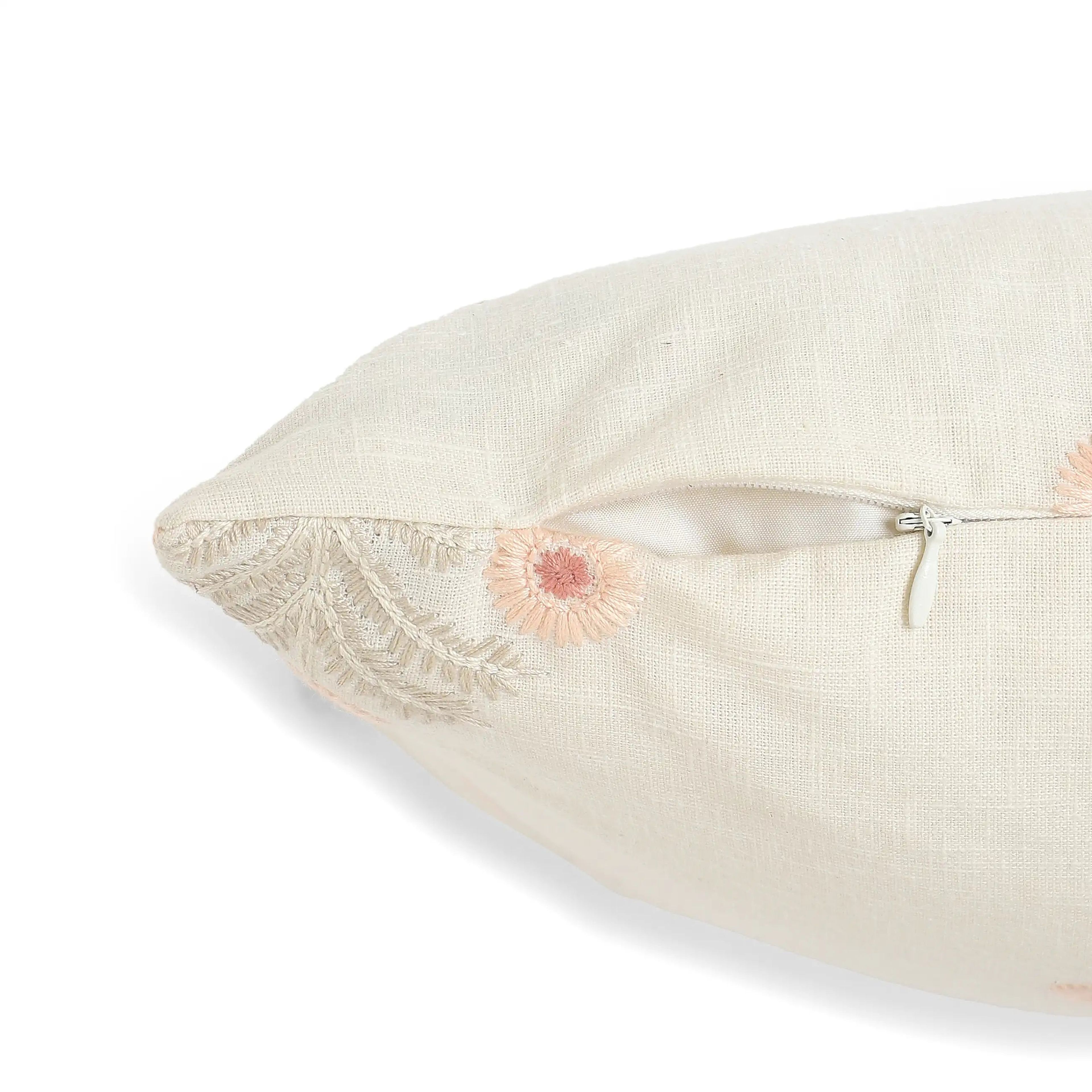 Vissencia Embroidered Cushion Cover | Threaded Bloom