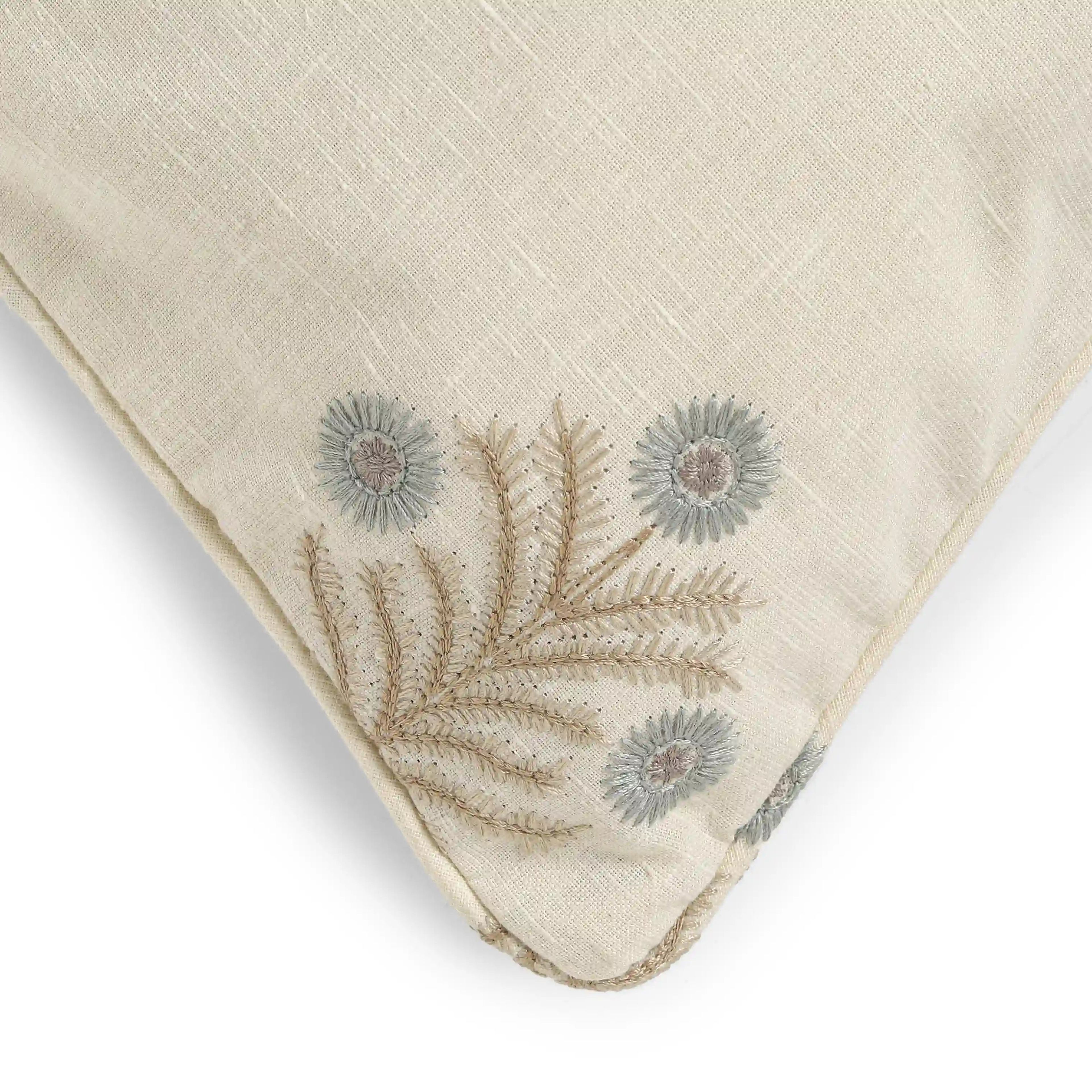 Vissencia Embroidered Cushion Cover | Threaded Bloom