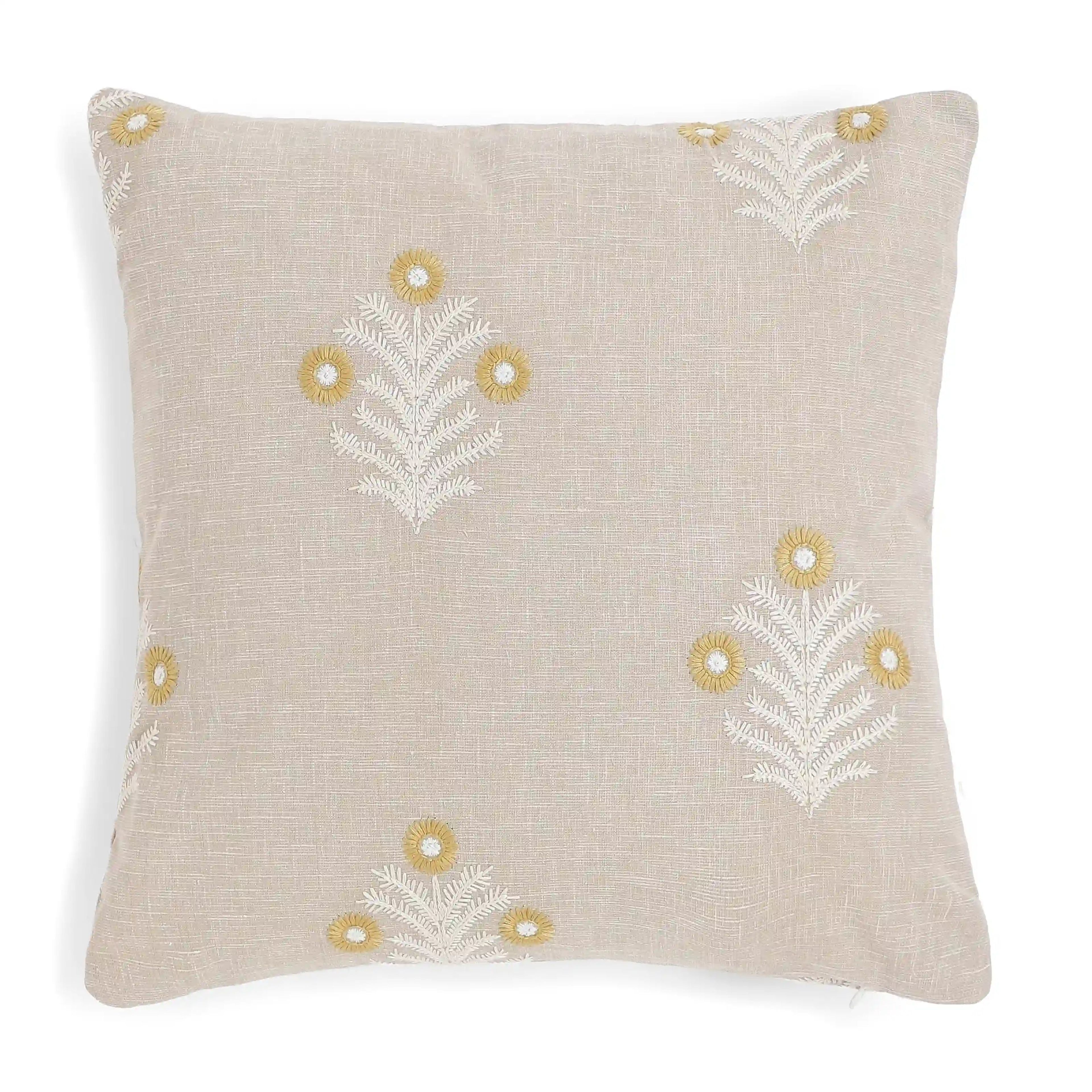 Vissencia Embroidered Cushion Cover | Threaded Bloom