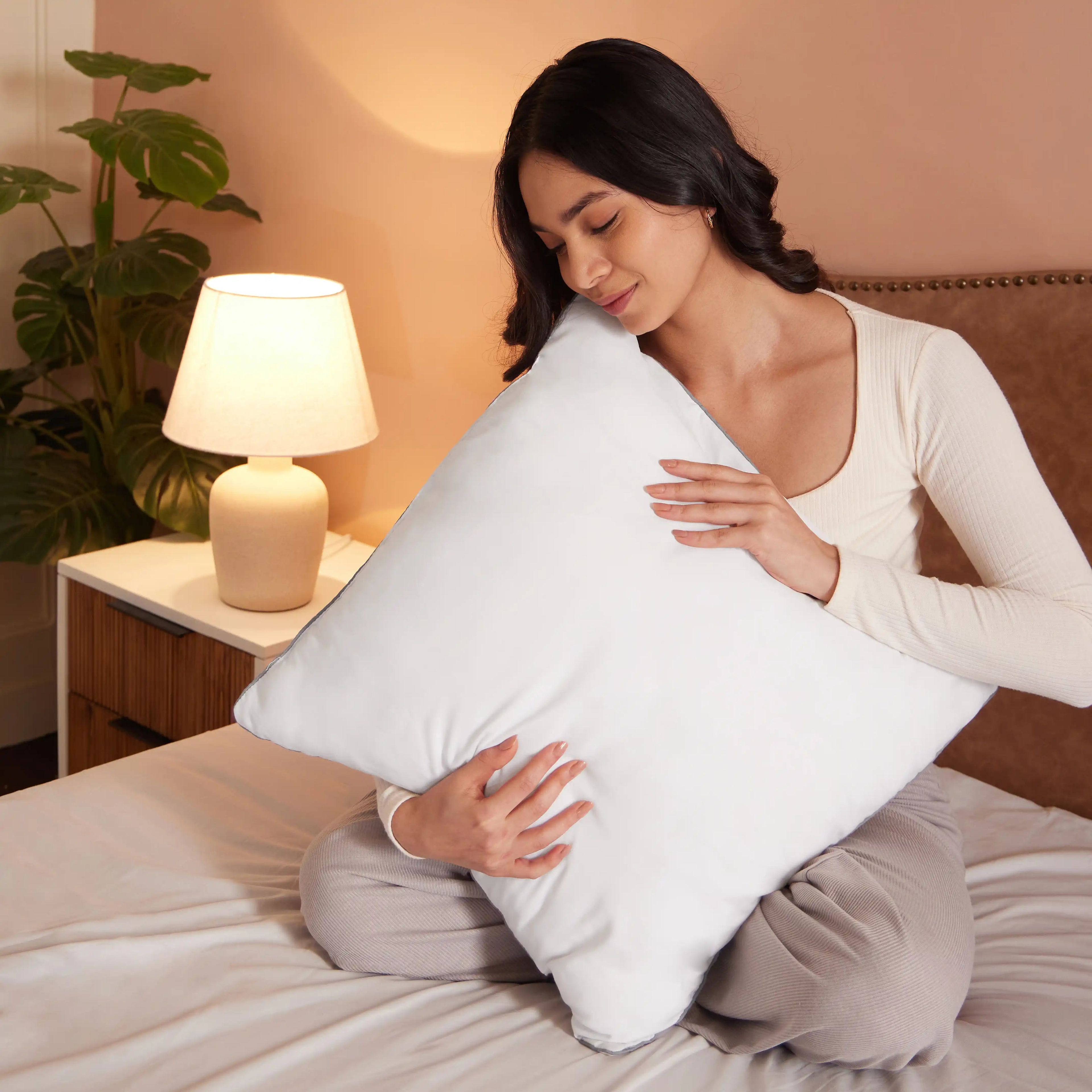 Snow Soft White Solid Dyed Cushion Filler