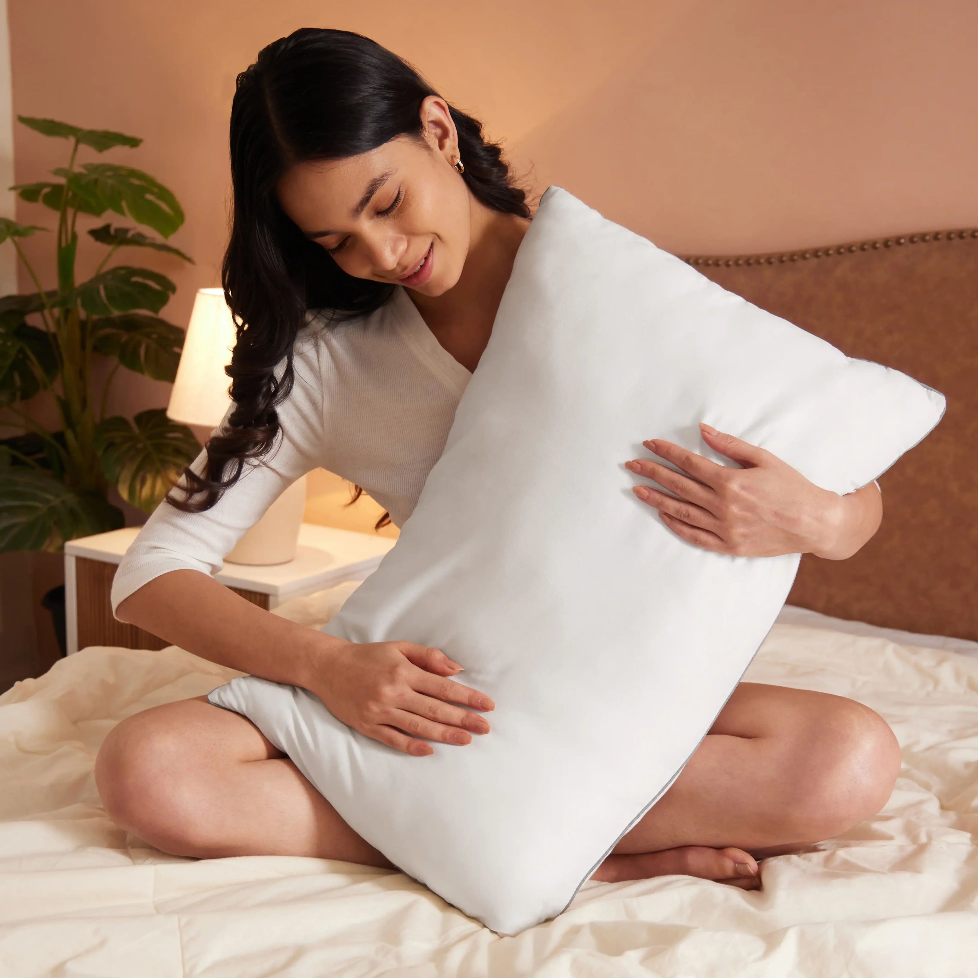 Snow Soft White Solid Dyed Cushion Filler