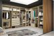 White U-Shaped Walk-In Wardrobe Design | Livspace