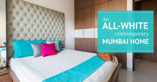 An All-white Contemporary Suburban Mumbai Condo